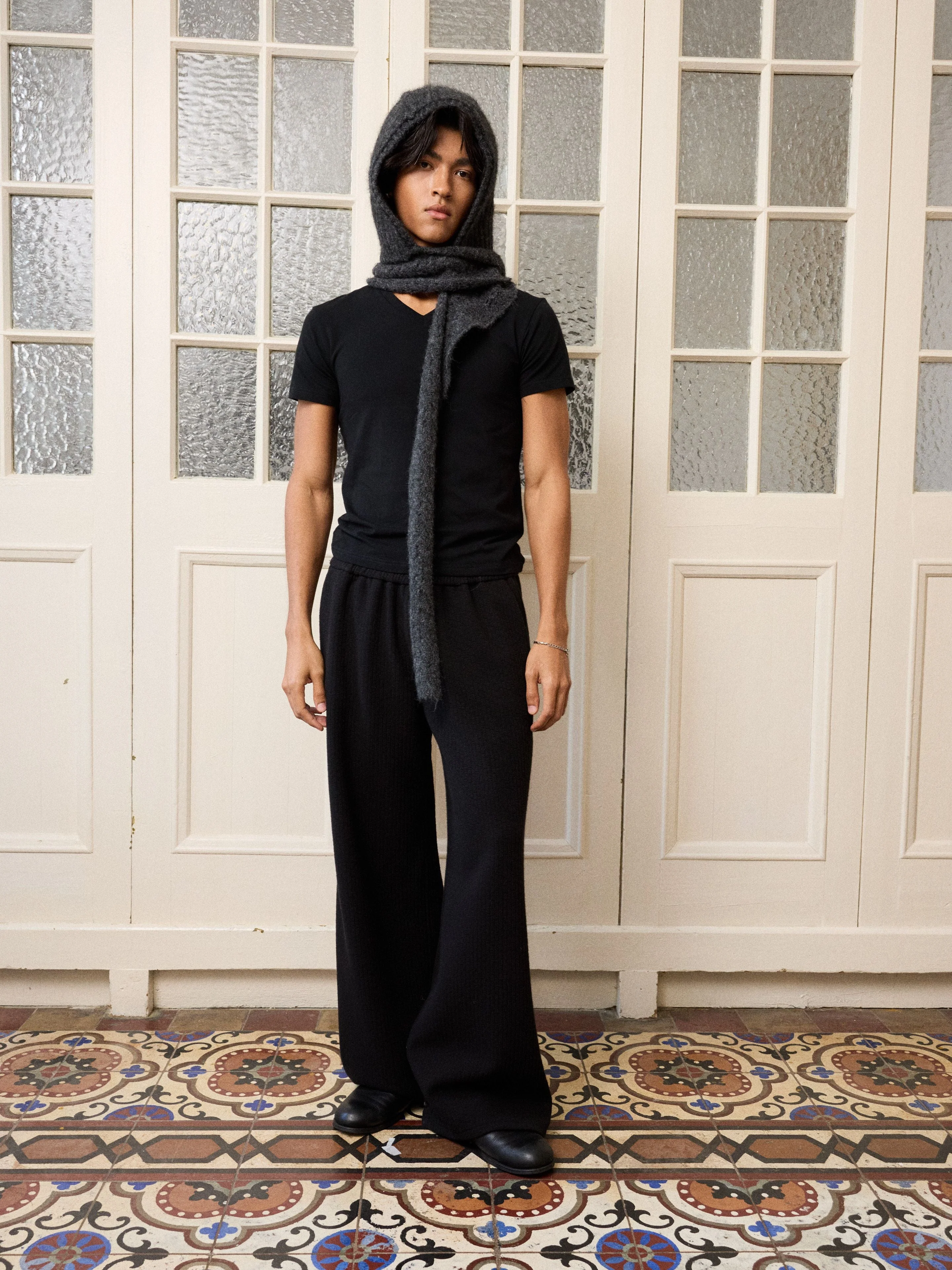 Wide-Leg Knit Pants - Image 3