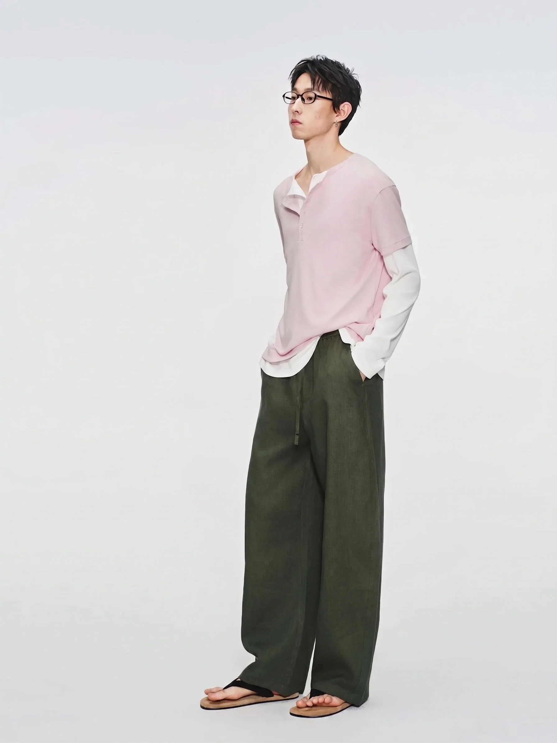 Wide-Leg Linen Pants - Image 3