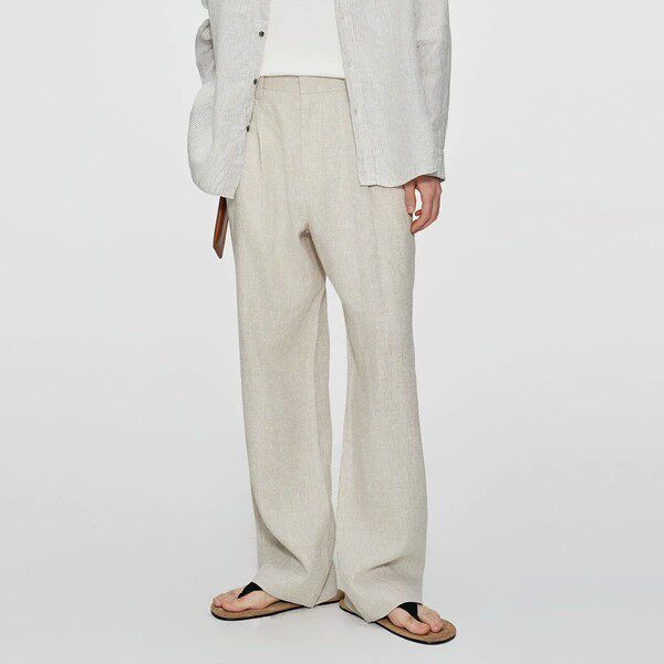 Wide-Leg Linen Pants - Image 8