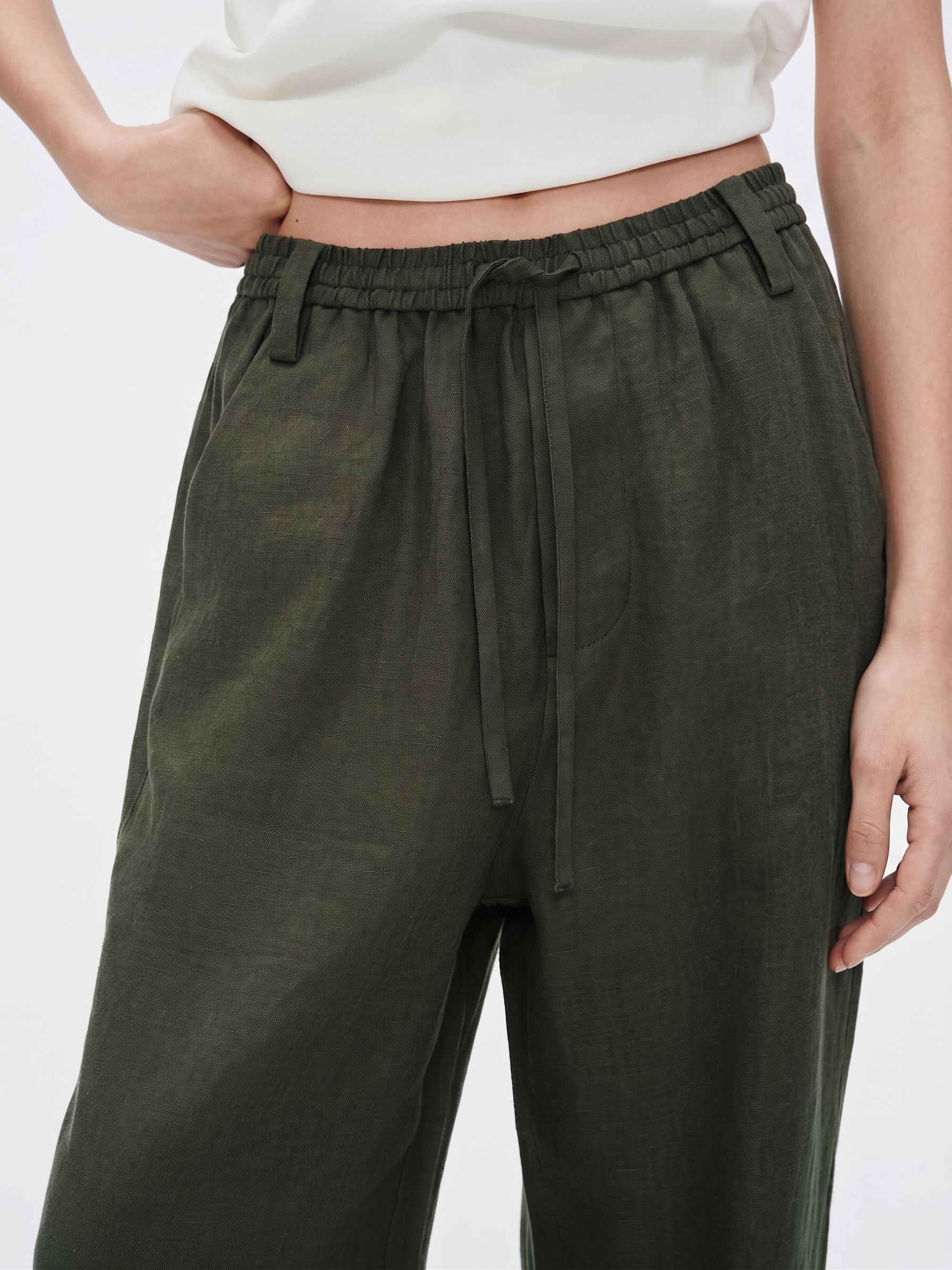Wide-Leg Linen Pants - Image 9