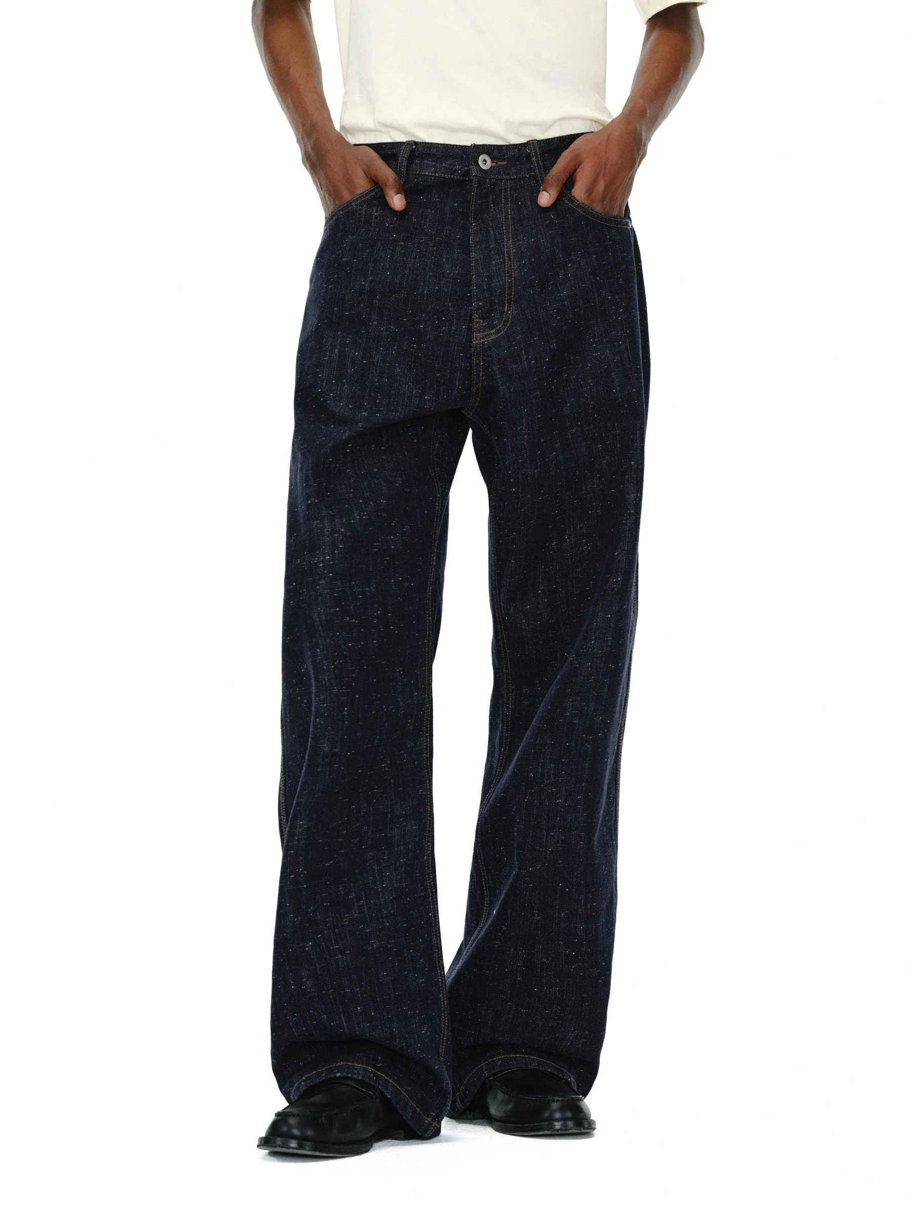 Wide-Leg Nep Jeans - Image 3