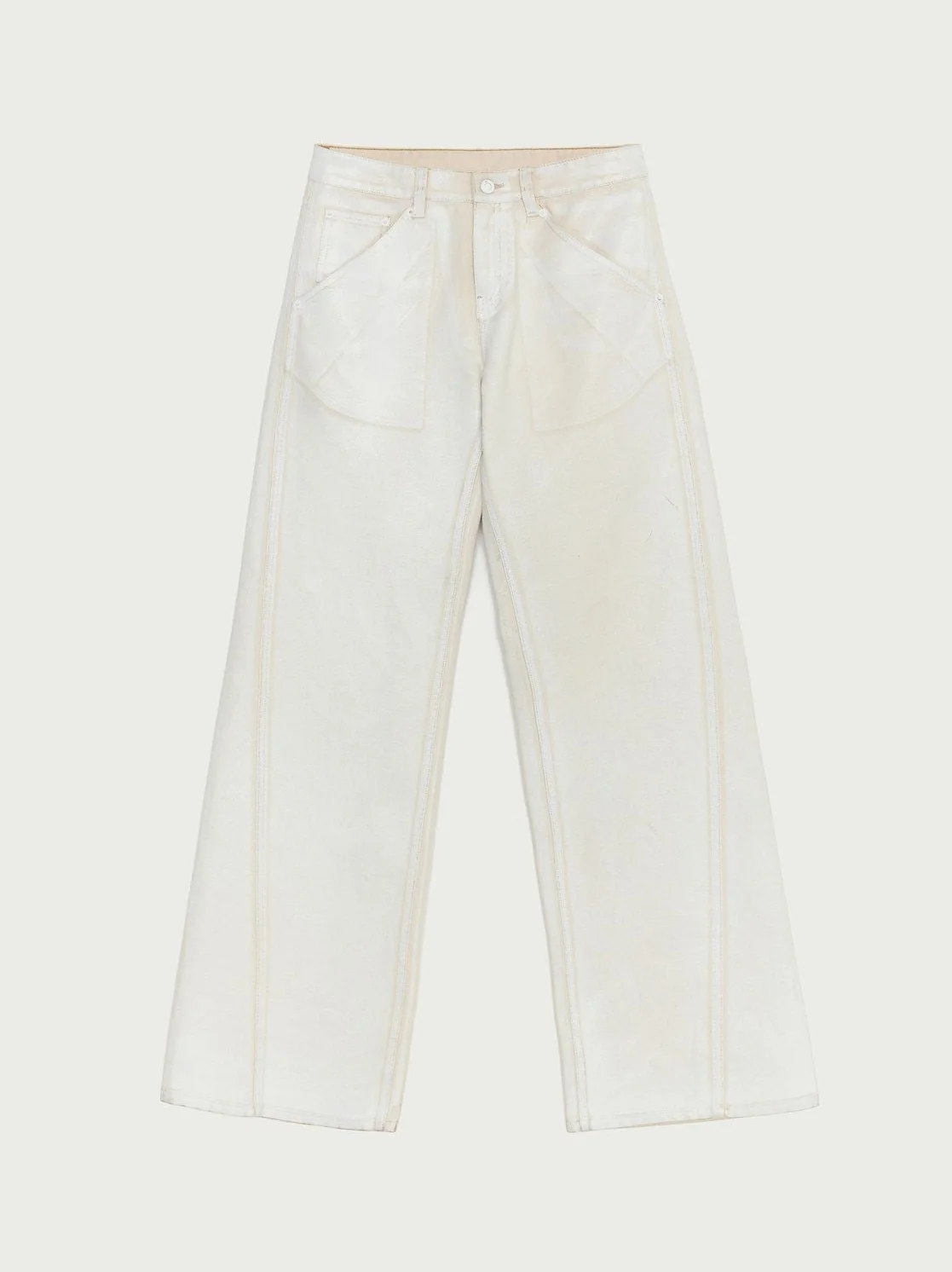 Wide-Leg Patch Jeans - Image 7