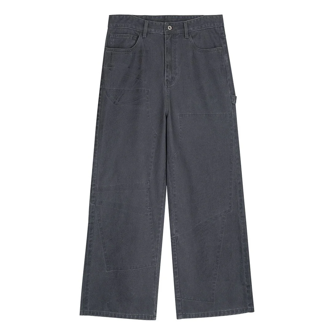 Wide-Leg Patchwork Jeans - Image 6