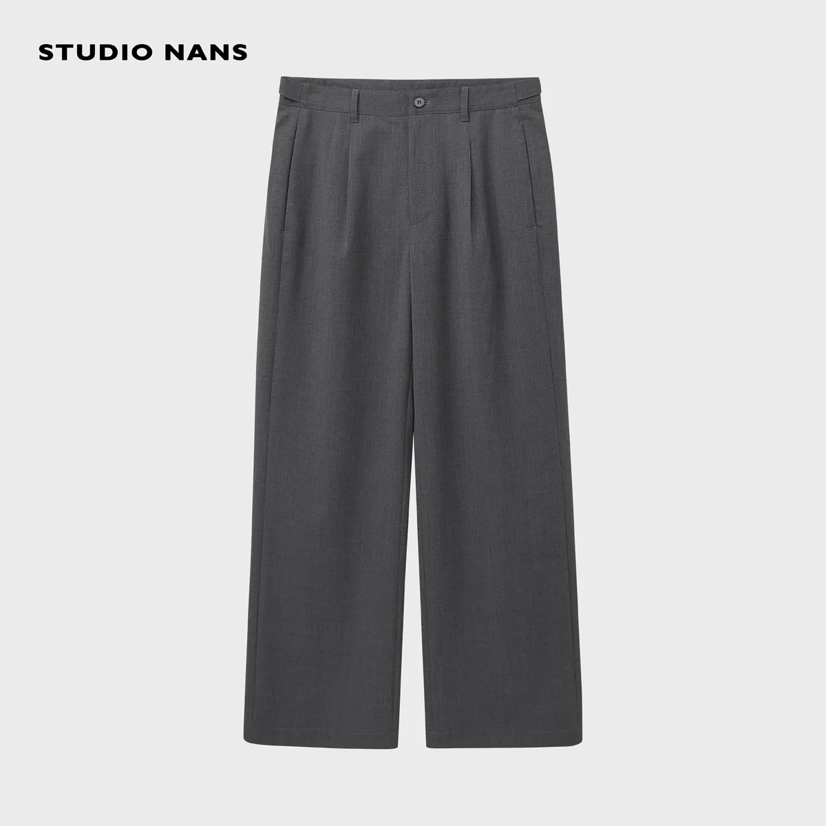Wide-Leg Pleated Trousers - Image 8