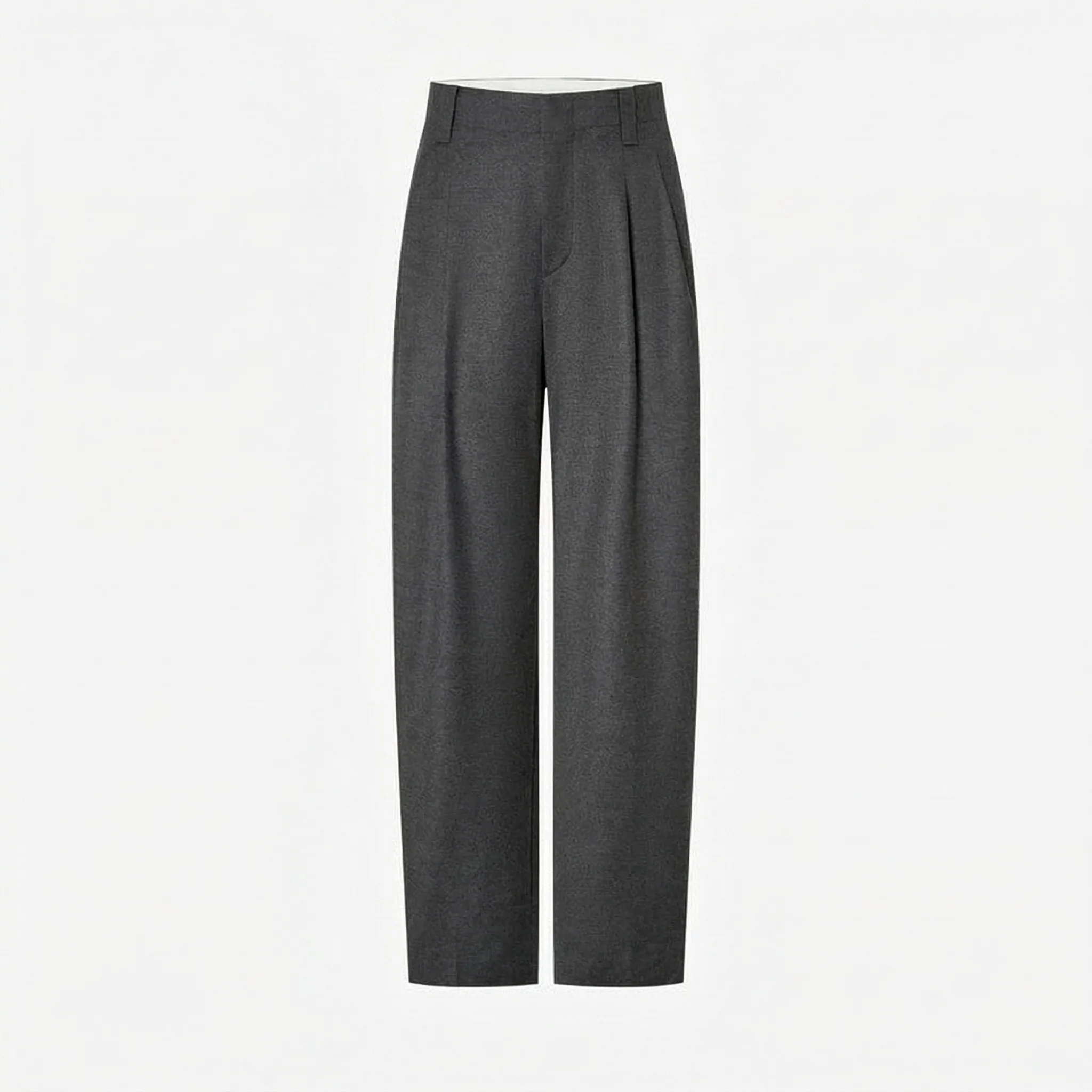 Wide-Leg Pleated Trousers - Image 4