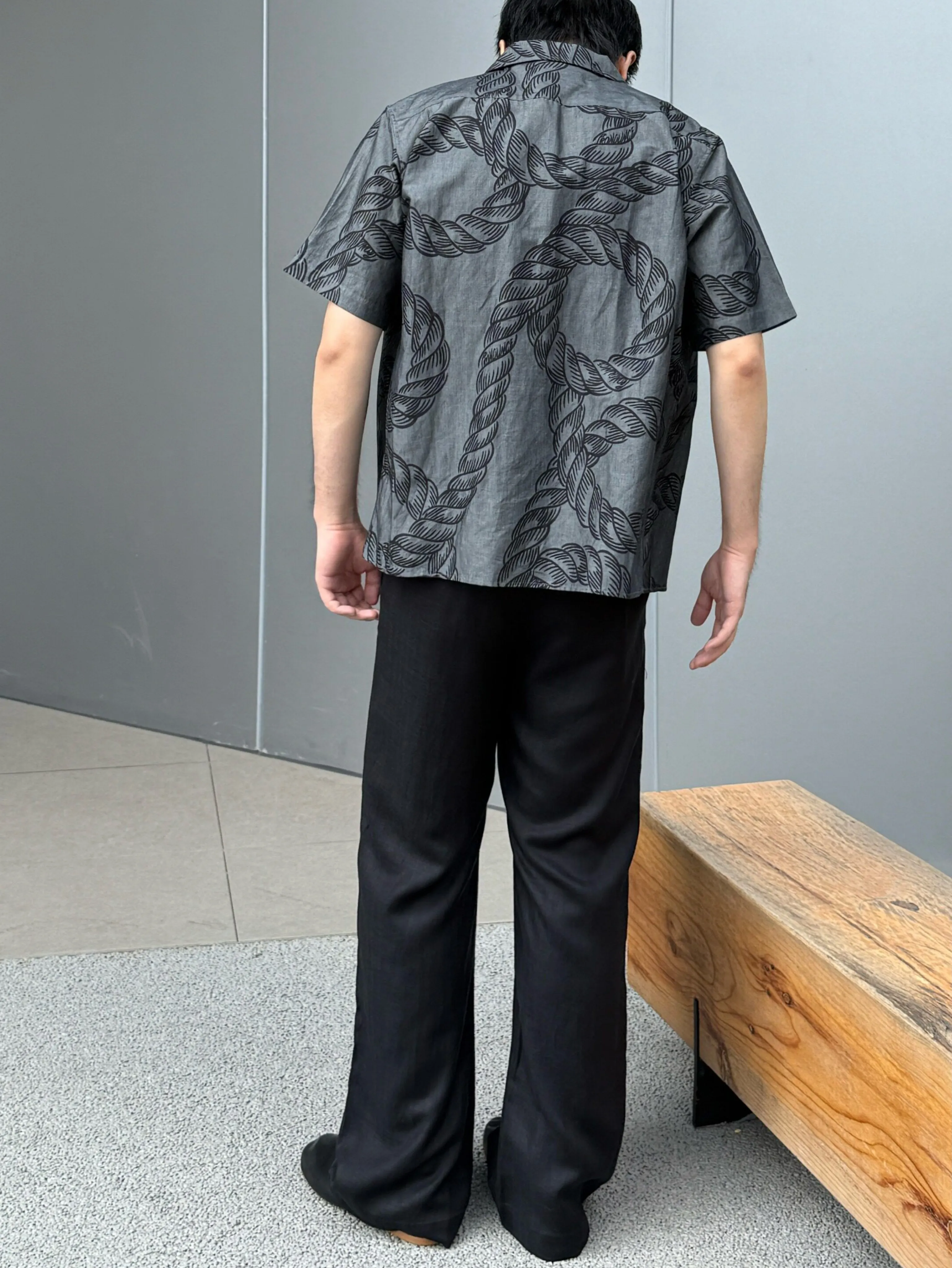 Wide-Leg Pleated Trousers - Image 2