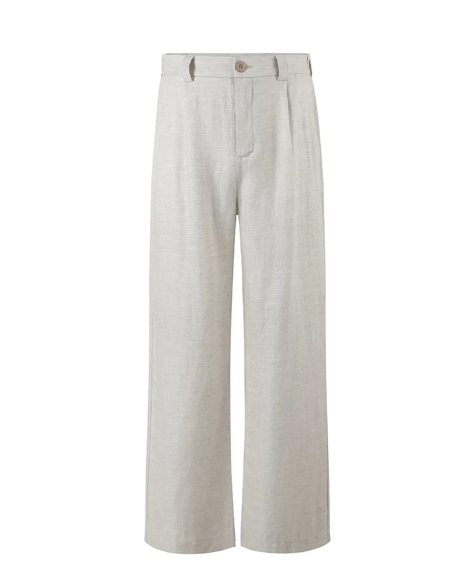Wide-Leg Pleated Trousers - Image 7