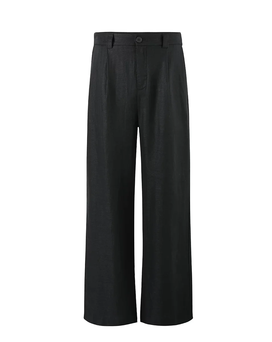 Wide-Leg Pleated Trousers - Image 8