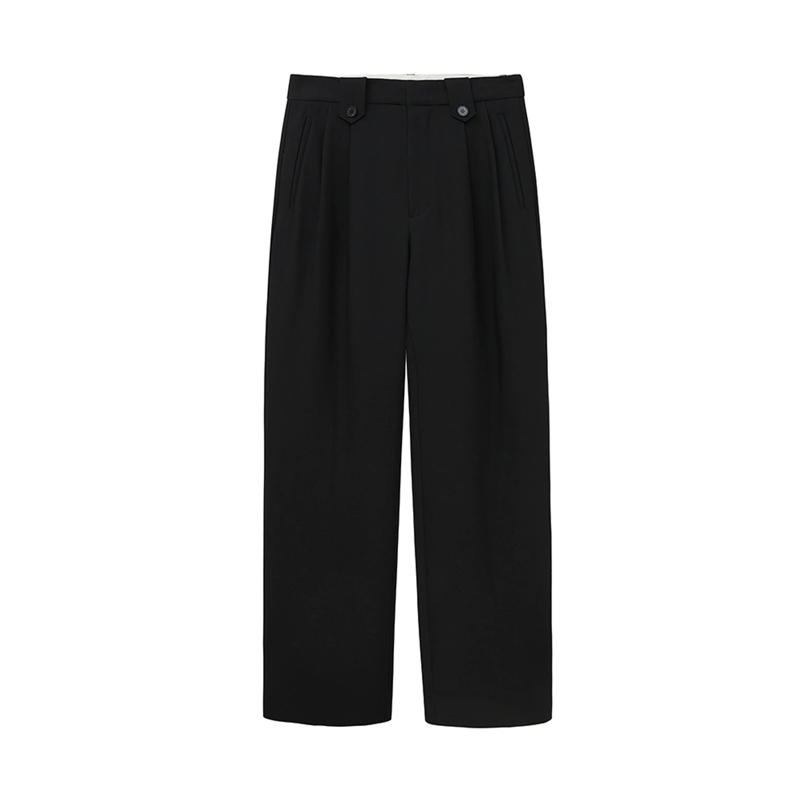 Wide-Leg Pleated Trousers - Image 6
