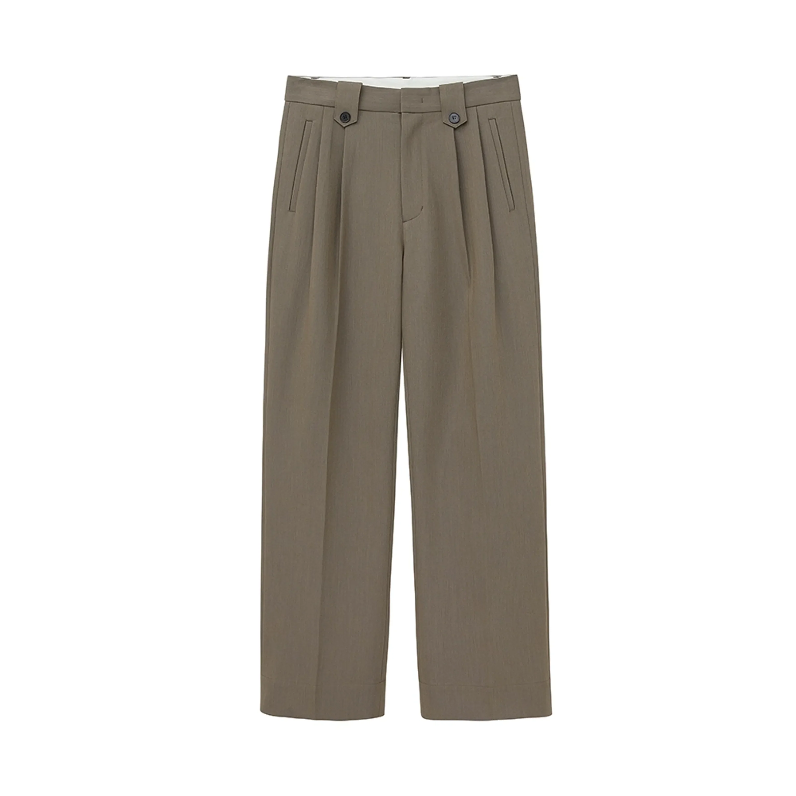 Wide-Leg Pleated Trousers - Image 7