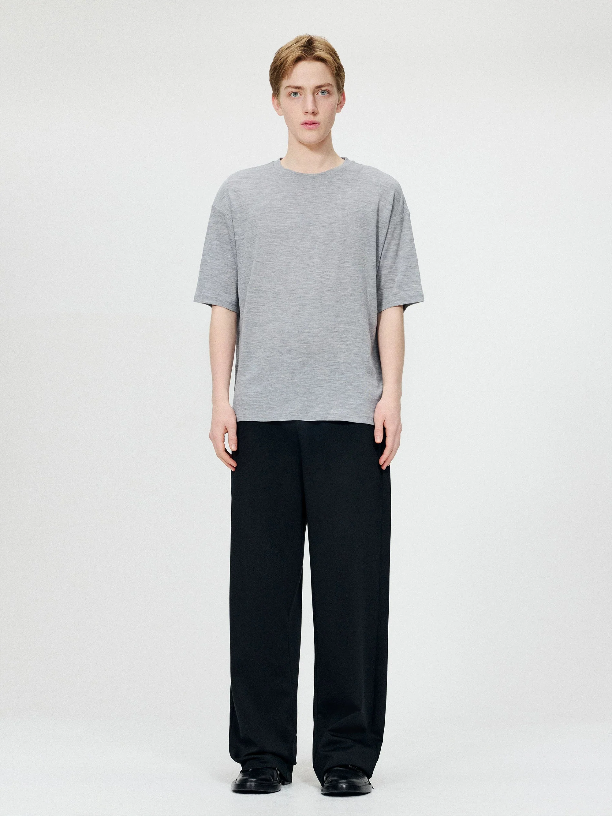 Wide-Leg Pull-On Pants