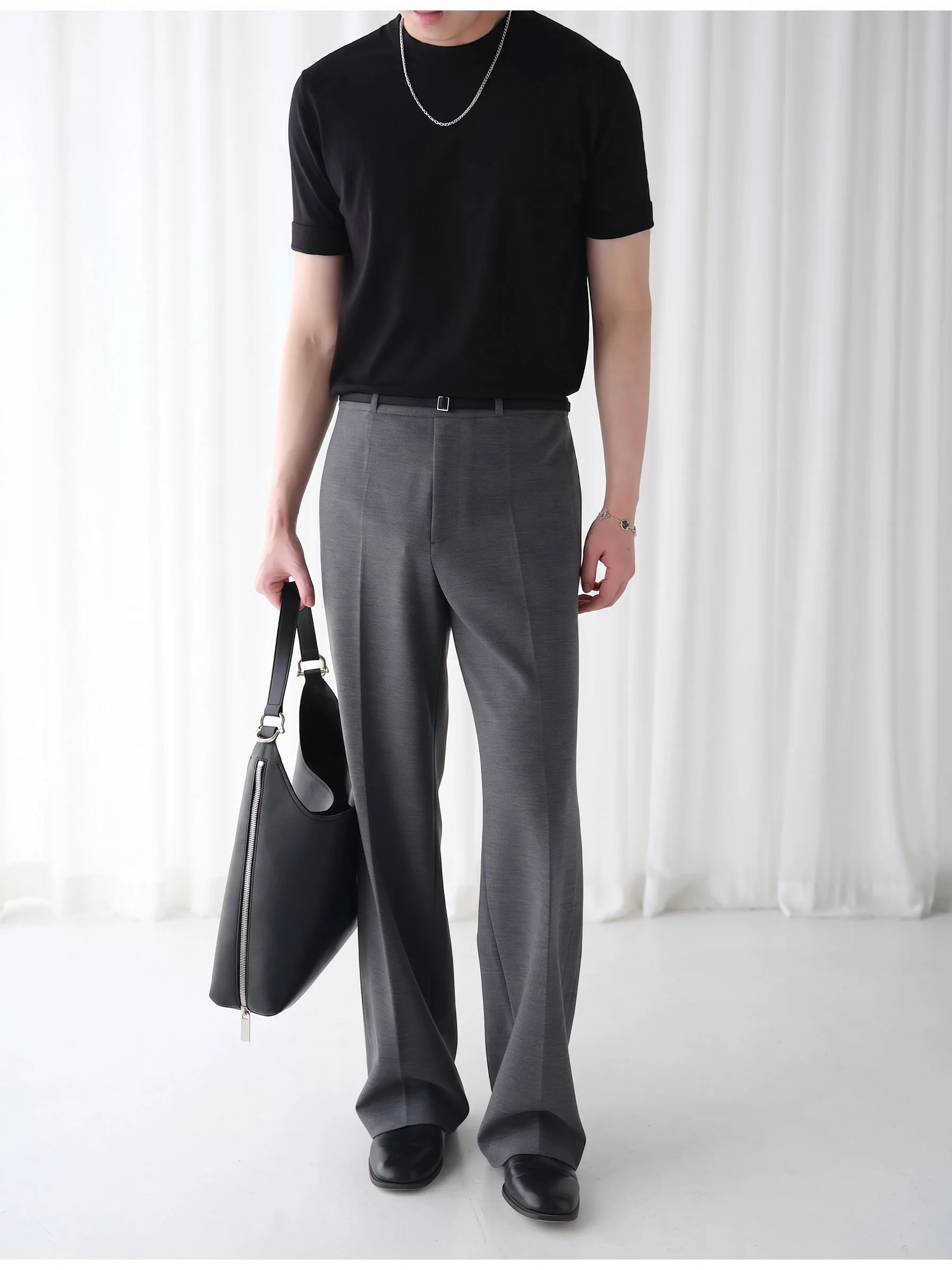 Wide-Leg Suit Trousers