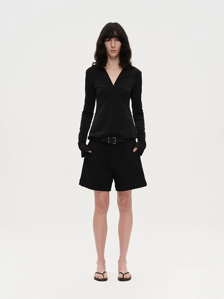 Wide-Leg Tailored Suit Shorts