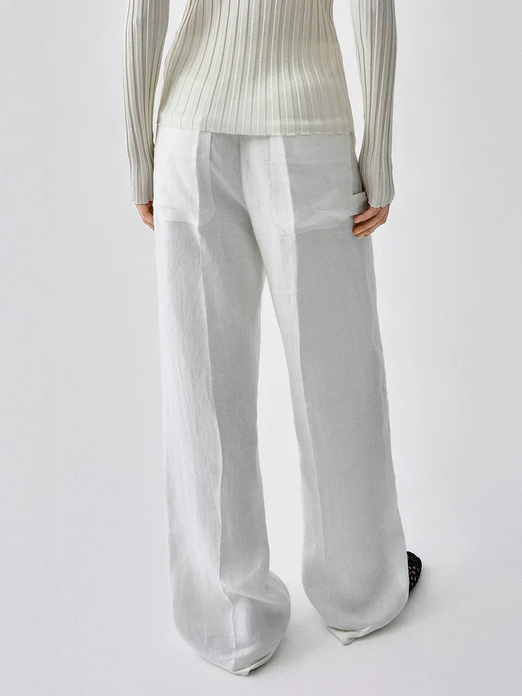 Wide-Leg Tailored Trousers - Image 3