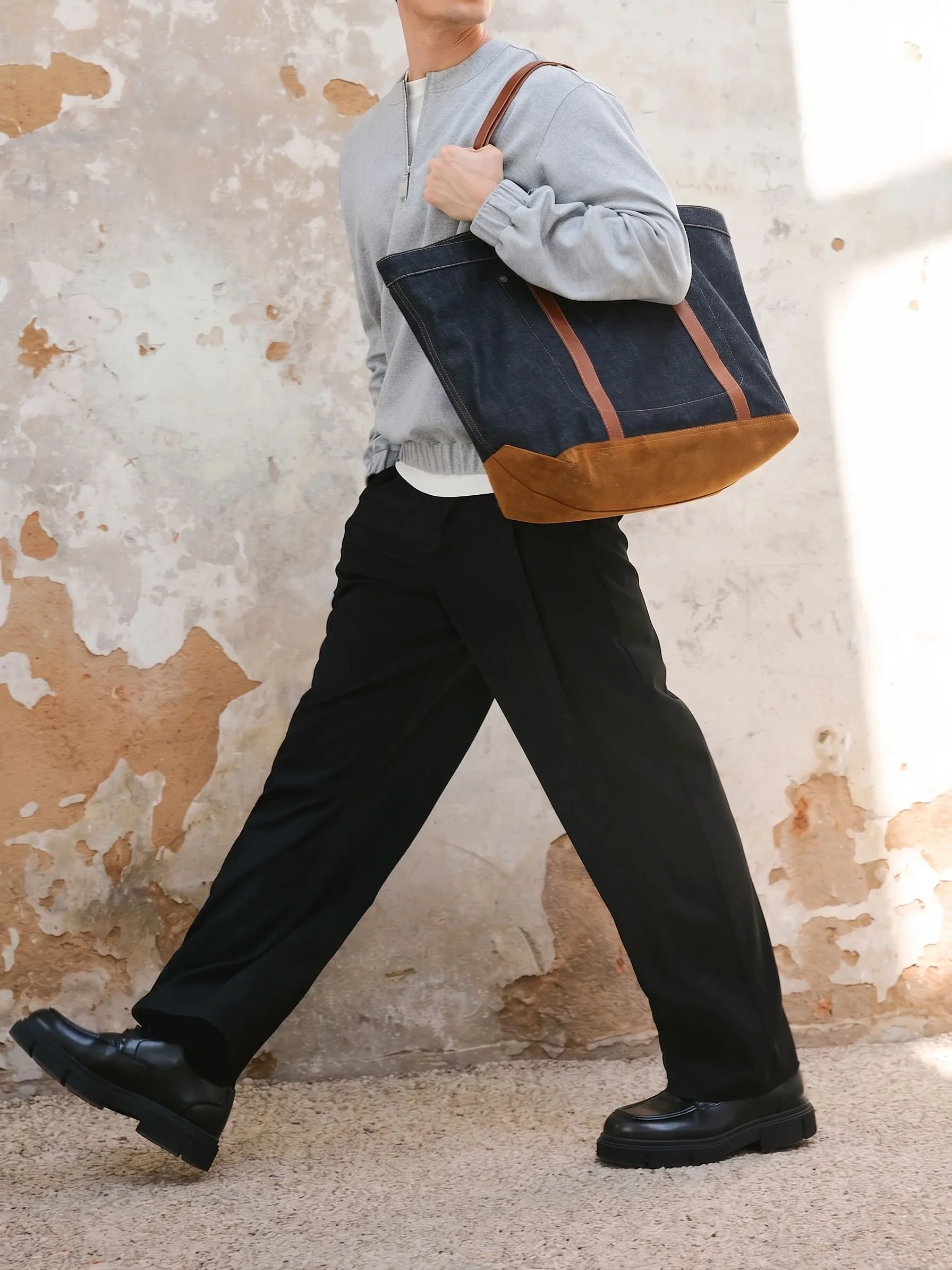 Wide-Leg Tie Trousers - Image 3