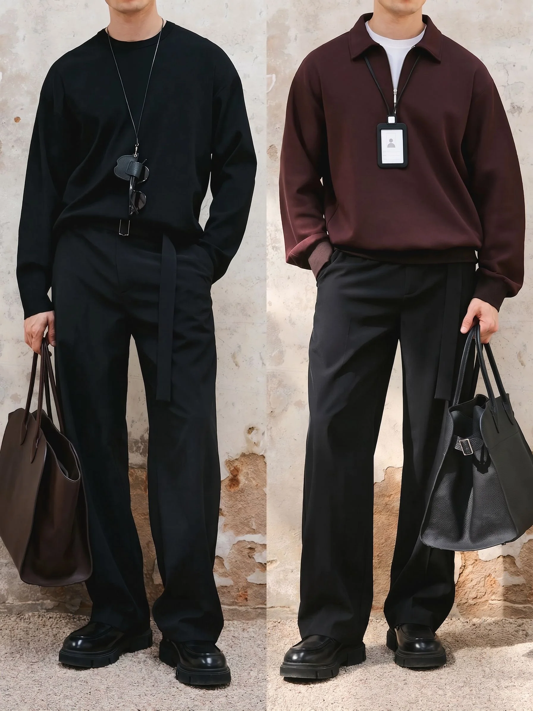 Wide-Leg Tie Trousers - Image 4