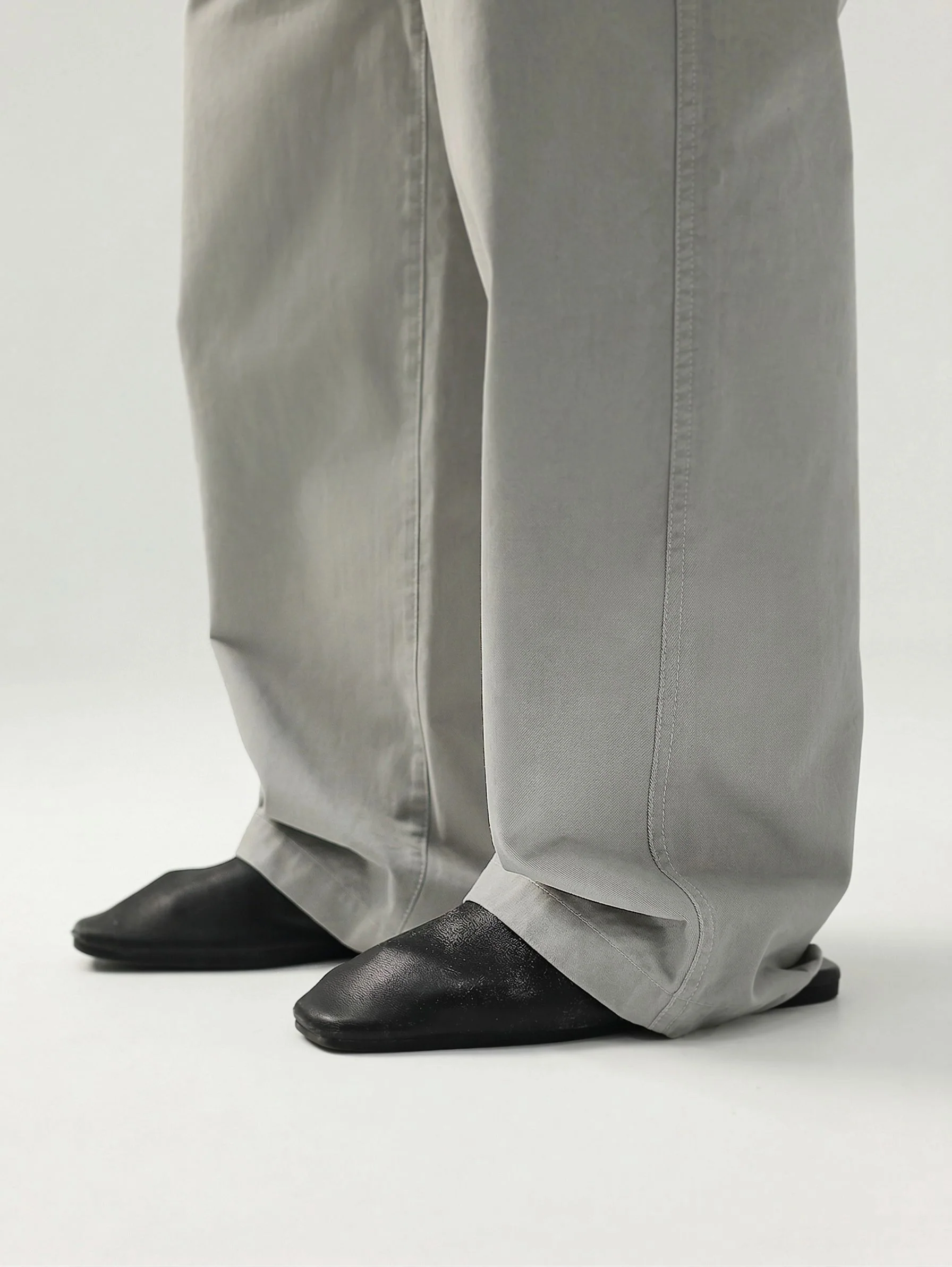 Wide-Leg Twill Trousers - Image 6