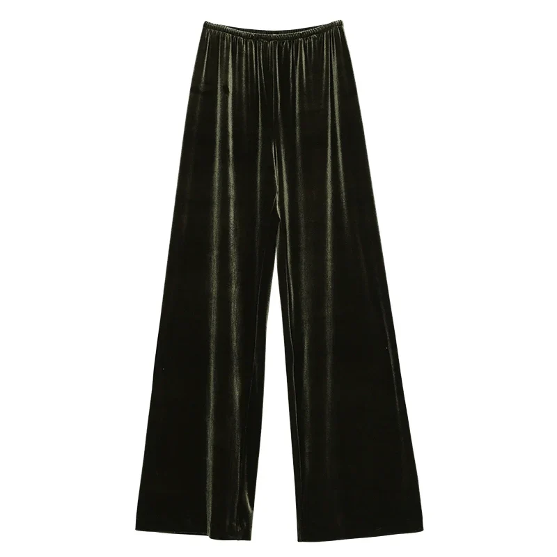 Wide-Leg Velvet Pants - Image 6