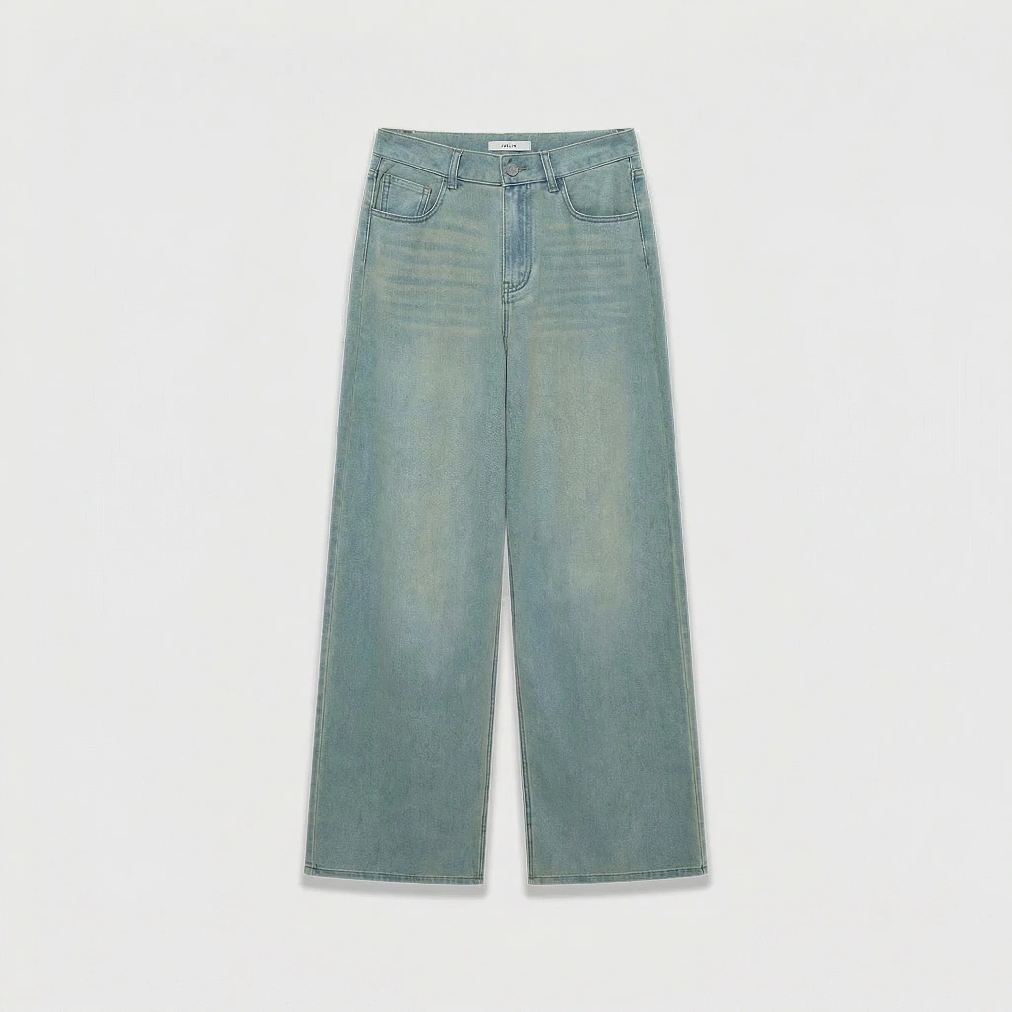 Wide-Leg Washed Jeans - Image 6