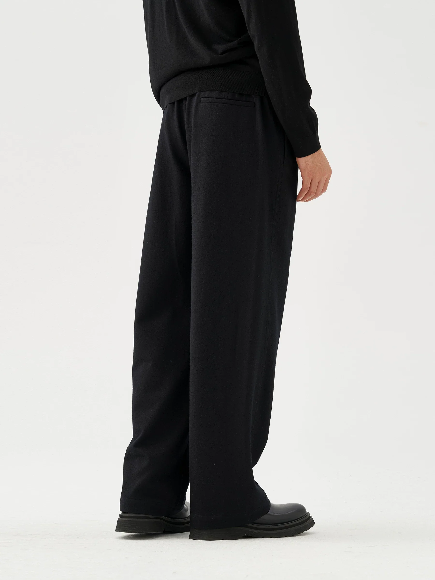 Wide-Leg Wool Trousers - Image 2