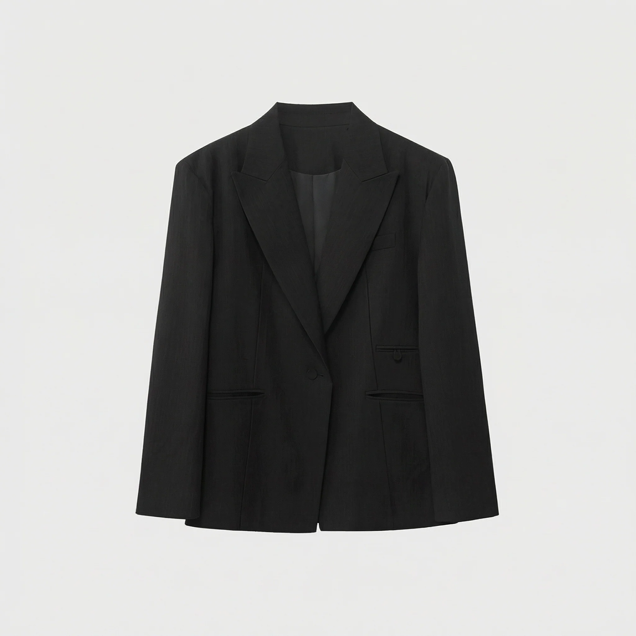 Wide Shoulder Peaked Lapel Suit Set - Image 8