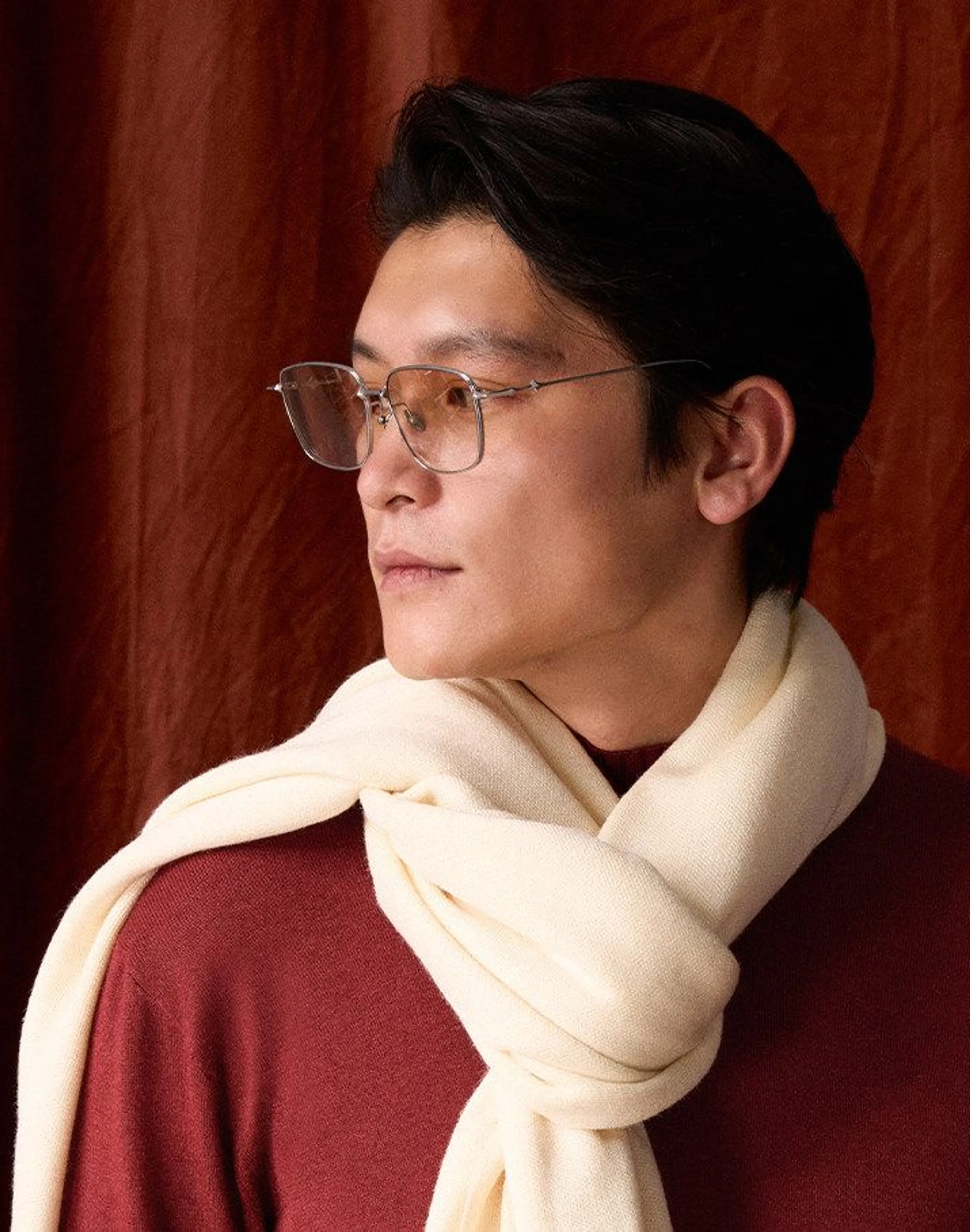 Wide Tussah Silk Wrap - Image 6