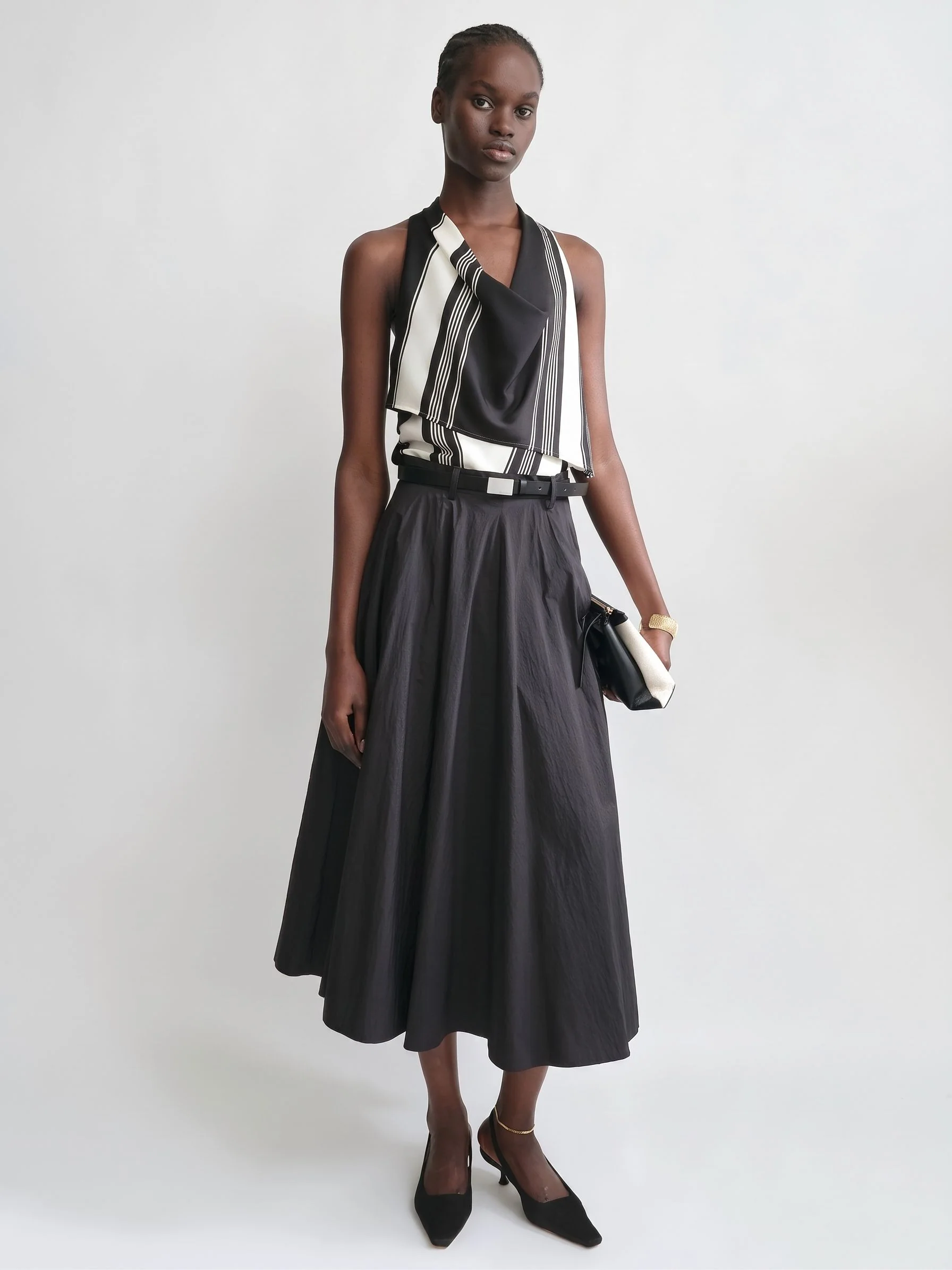 Wide-Waist Midi Skirt - Image 5