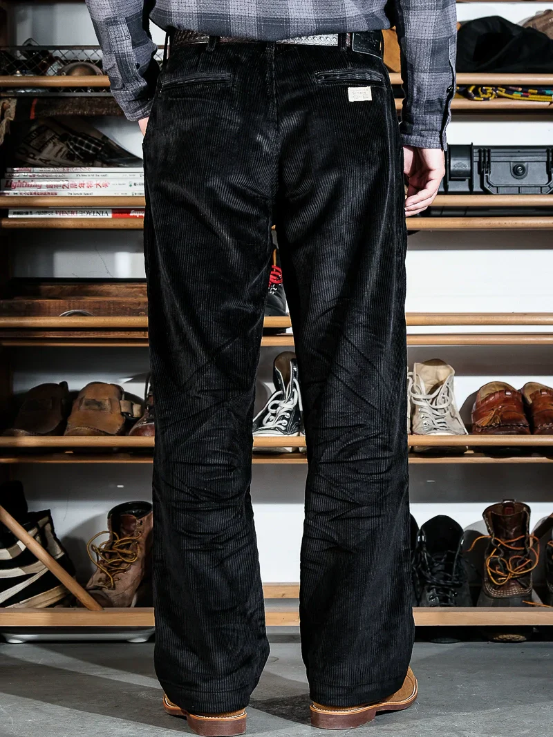 Wide-Wale Corduroy Straight Trousers - Image 3