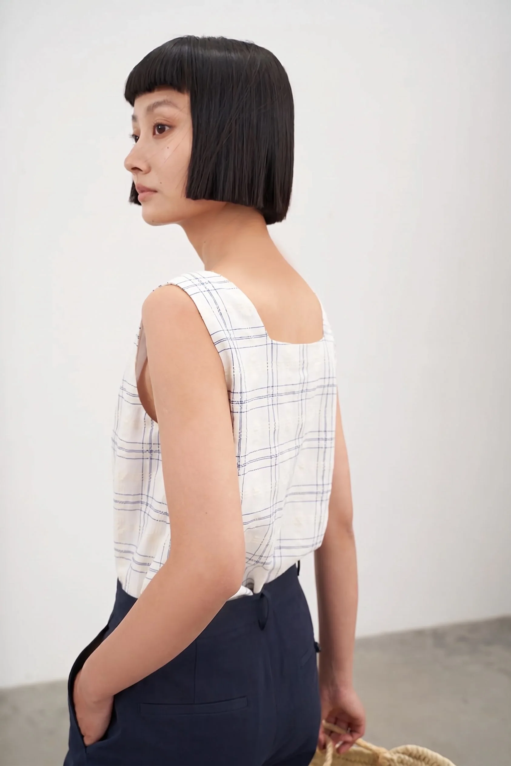 Windowpane Button Tank - Image 2