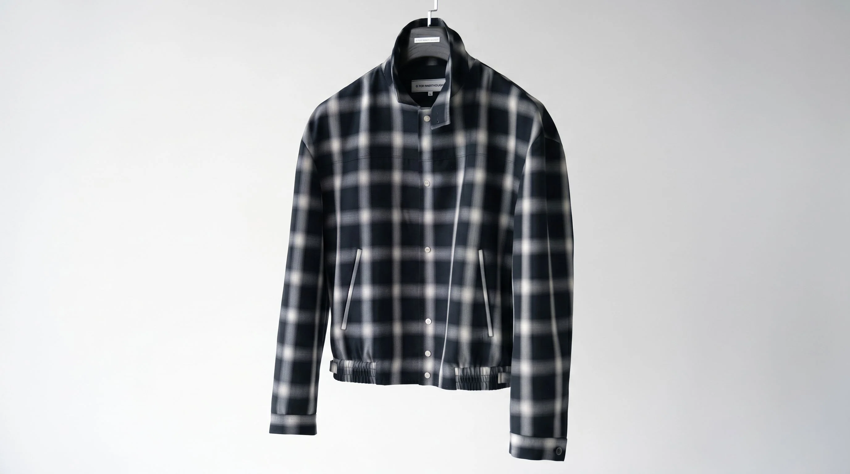 Windowpane Check Blouson - Image 5