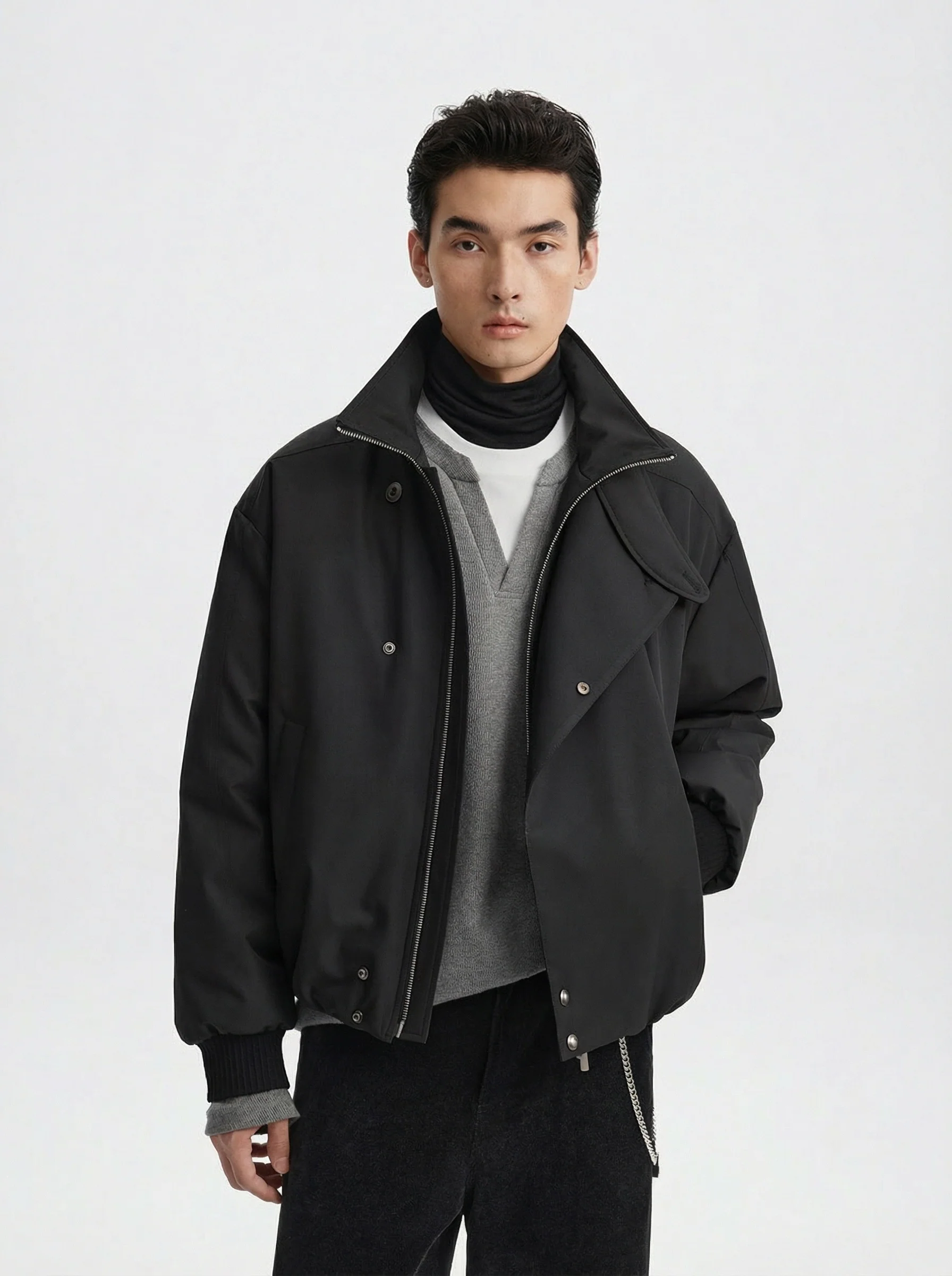 Windsor Slant Collar Down Jacket - Image 3