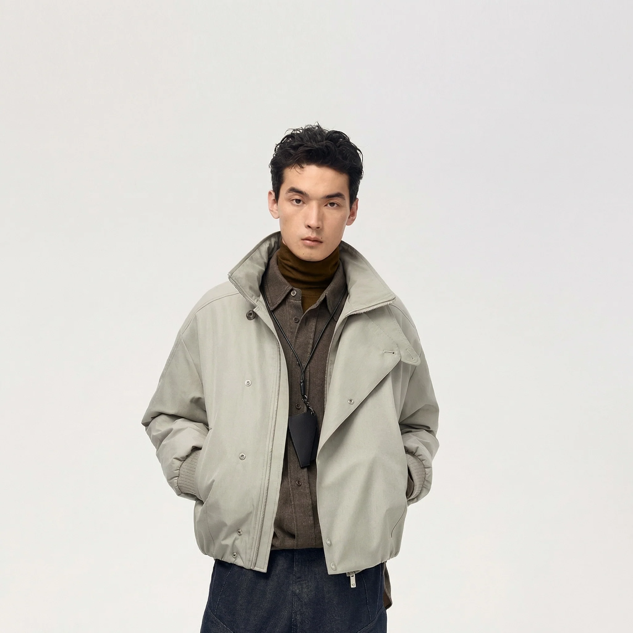 Windsor Slant Collar Down Jacket - Image 5