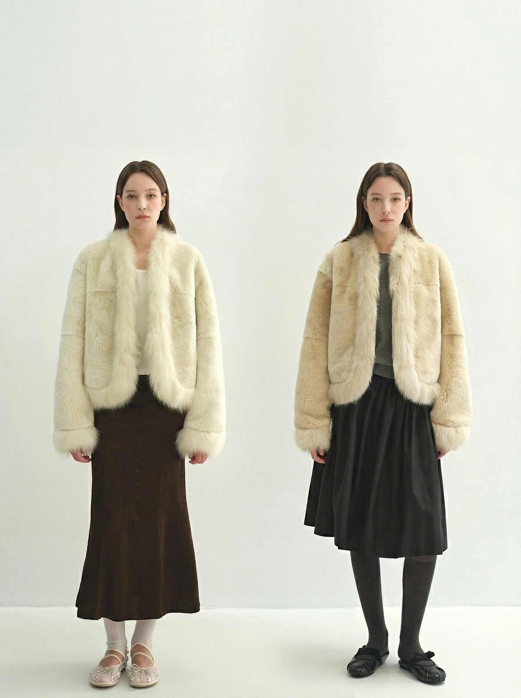 Windsor V-Neck Fur Jacket - Image 5