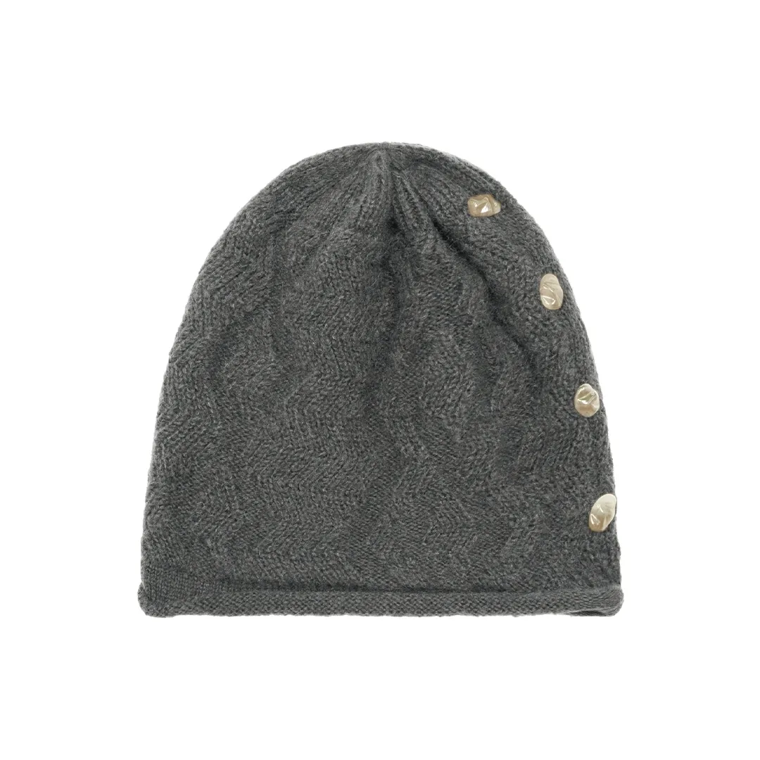 Wool-Blend Button-Detail Beanie - Image 7