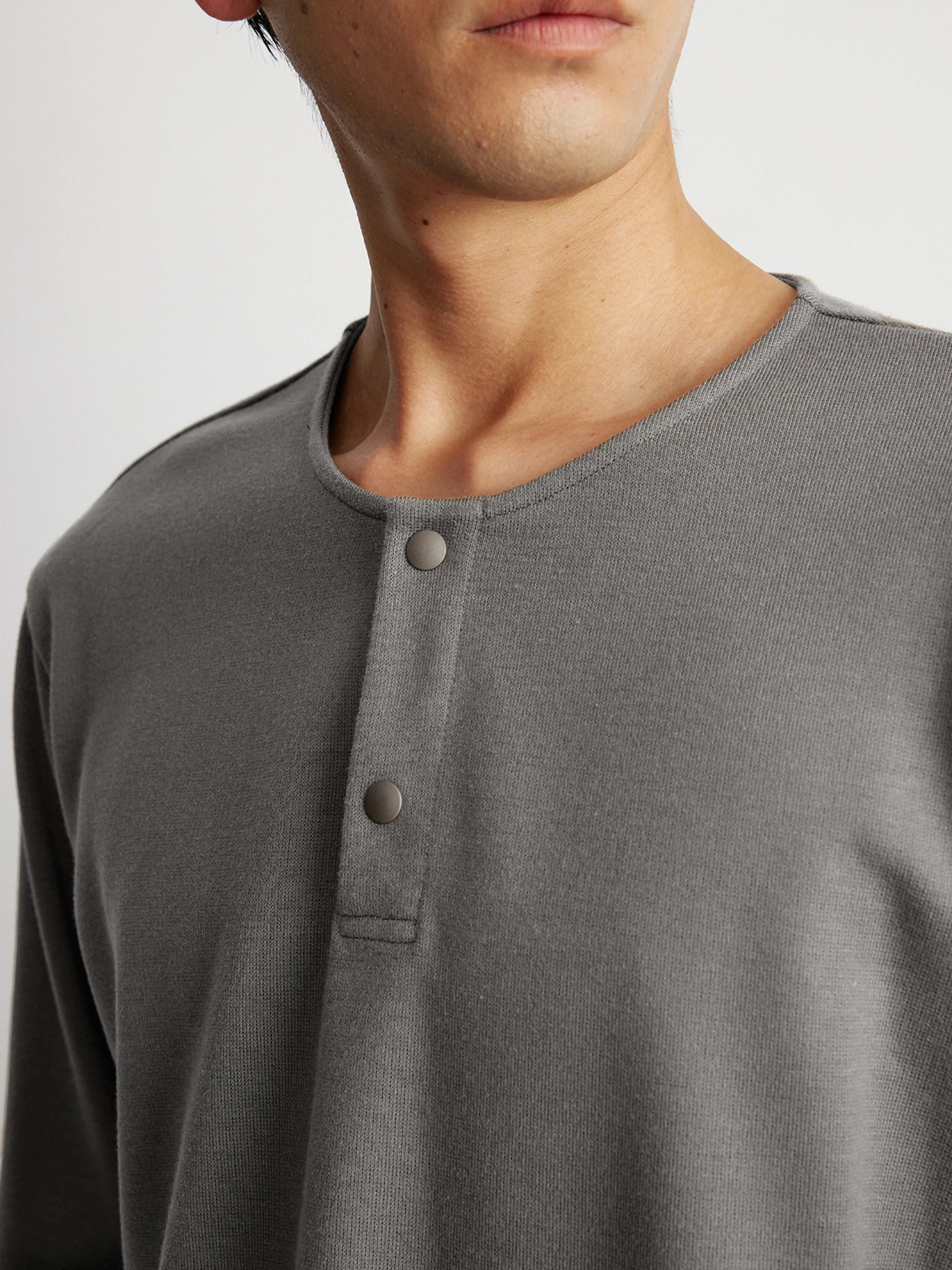 Wool-Blend Easy-Care Long-Sleeve Henley - Image 7