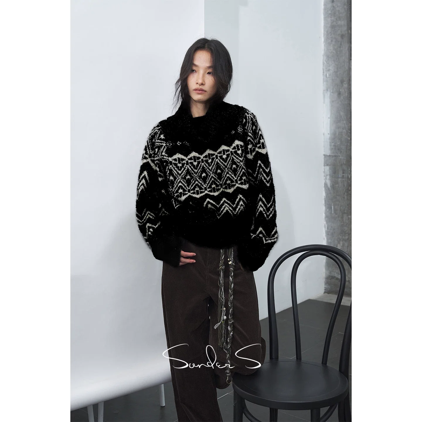 Wool-Blend Fair Isle Cowl-Neck Sweater - Image 6