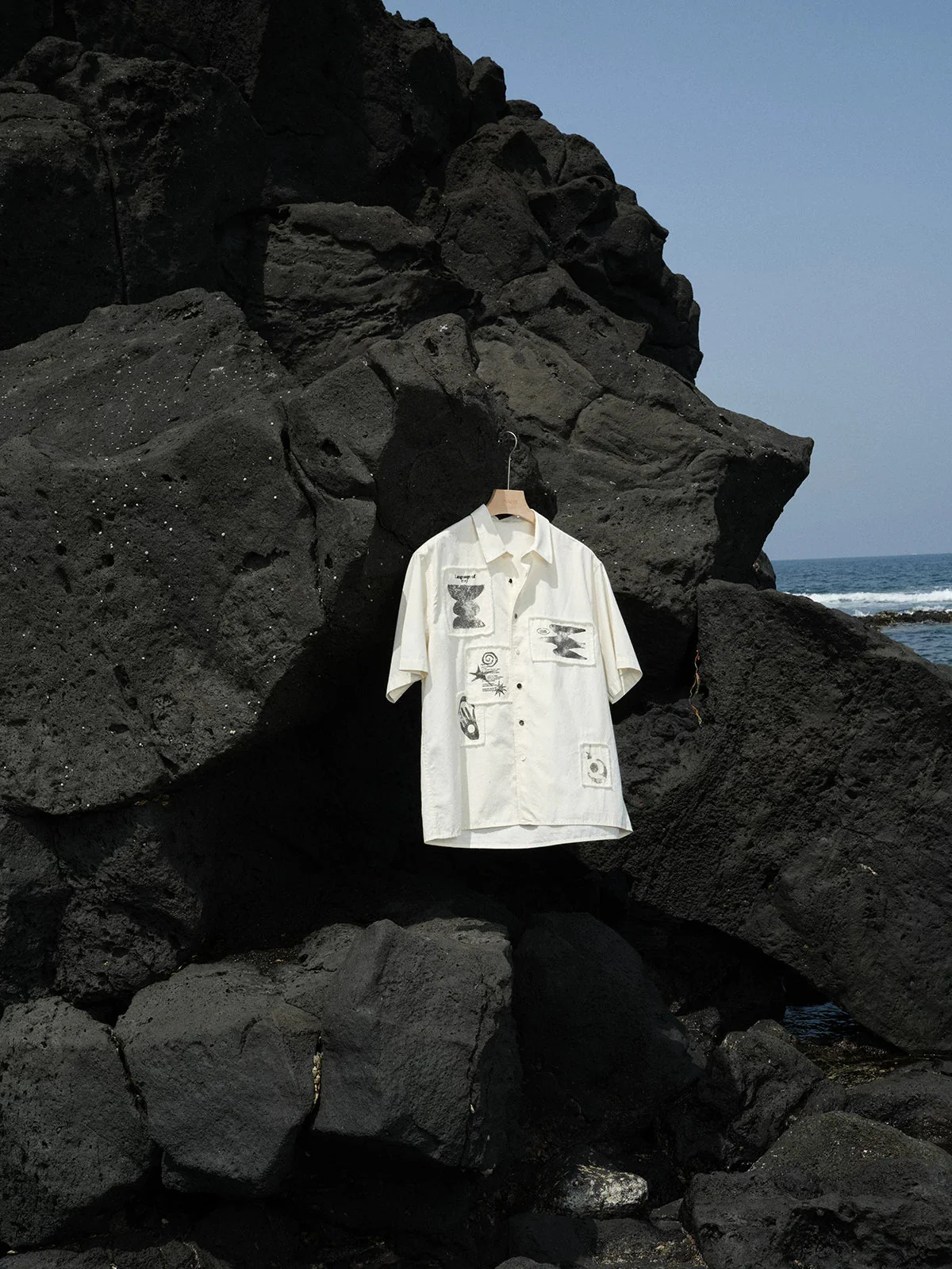 Wool-Blend Graphic Applique Shirt - Image 5
