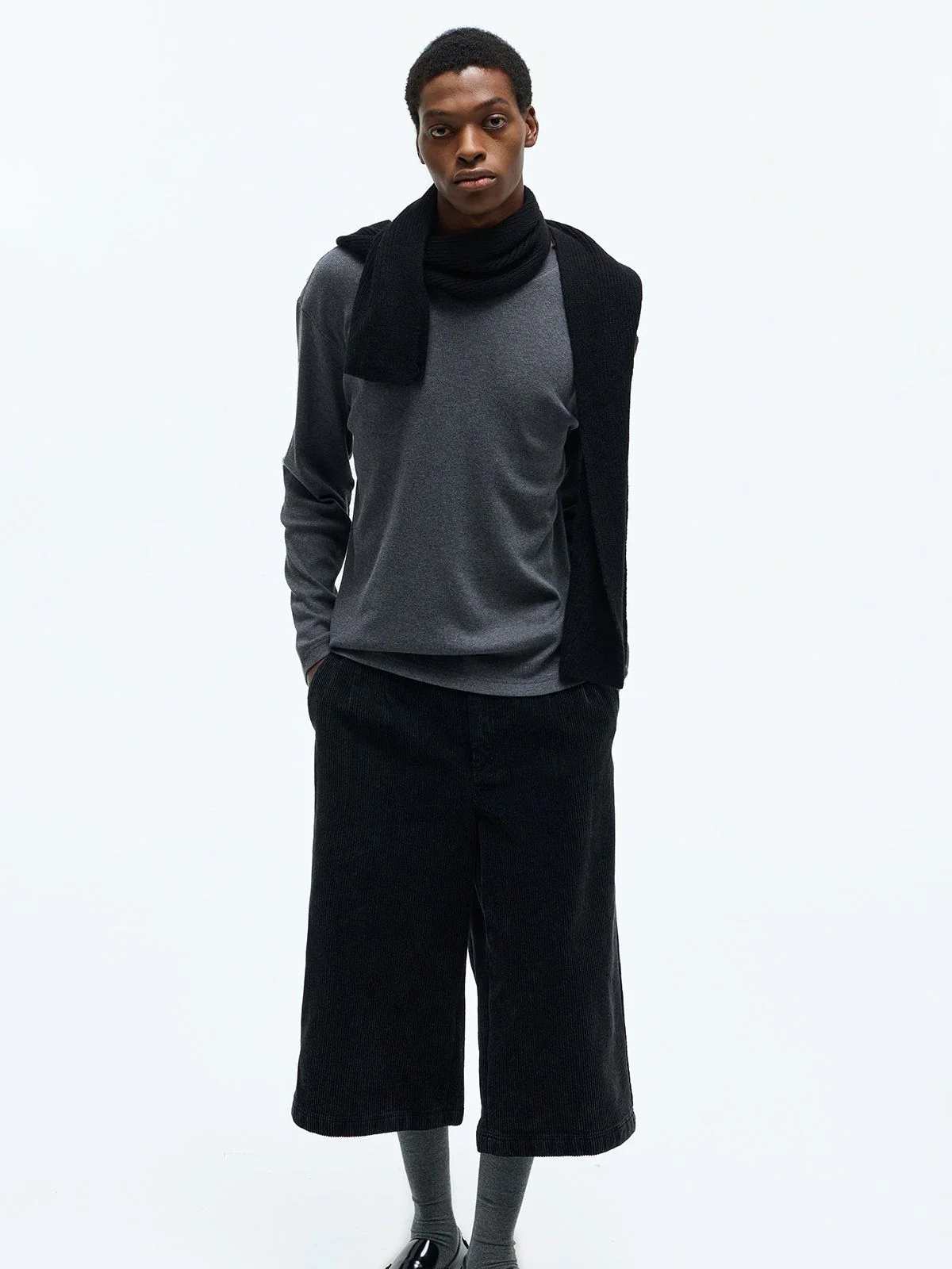 Wool Blend Long Sleeve Tee
