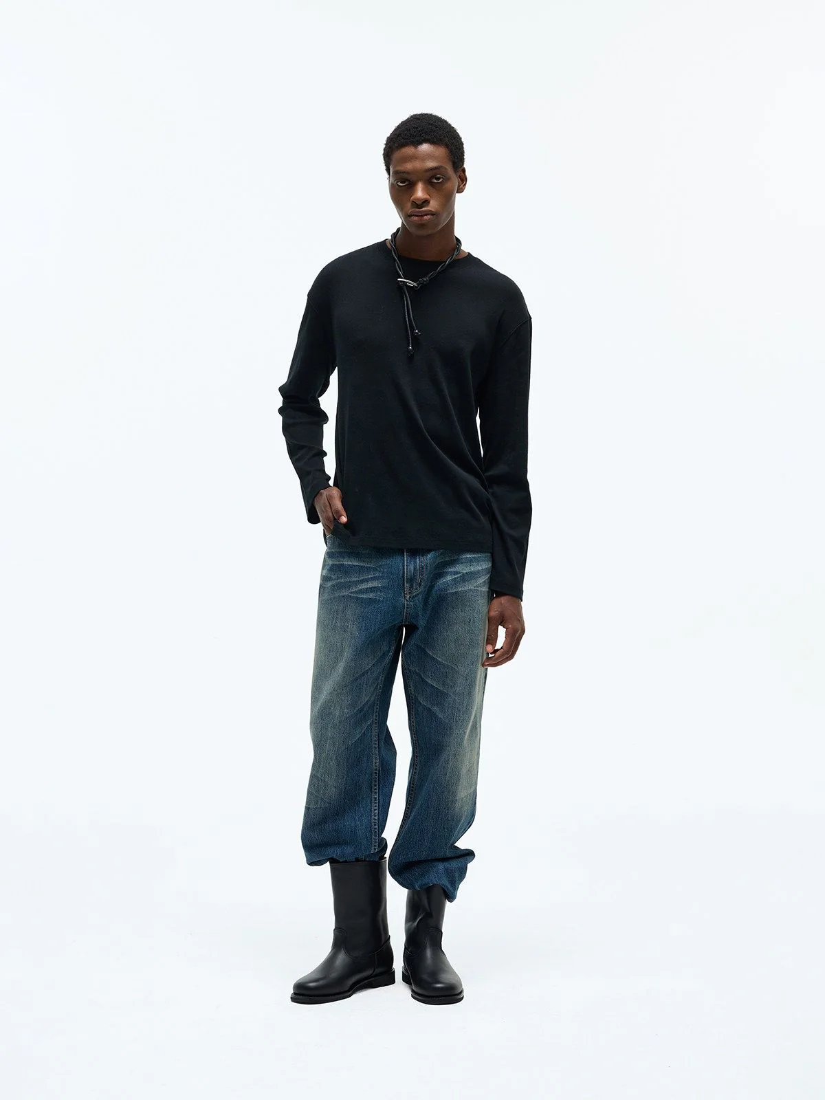 Wool Blend Long Sleeve Tee - Image 5