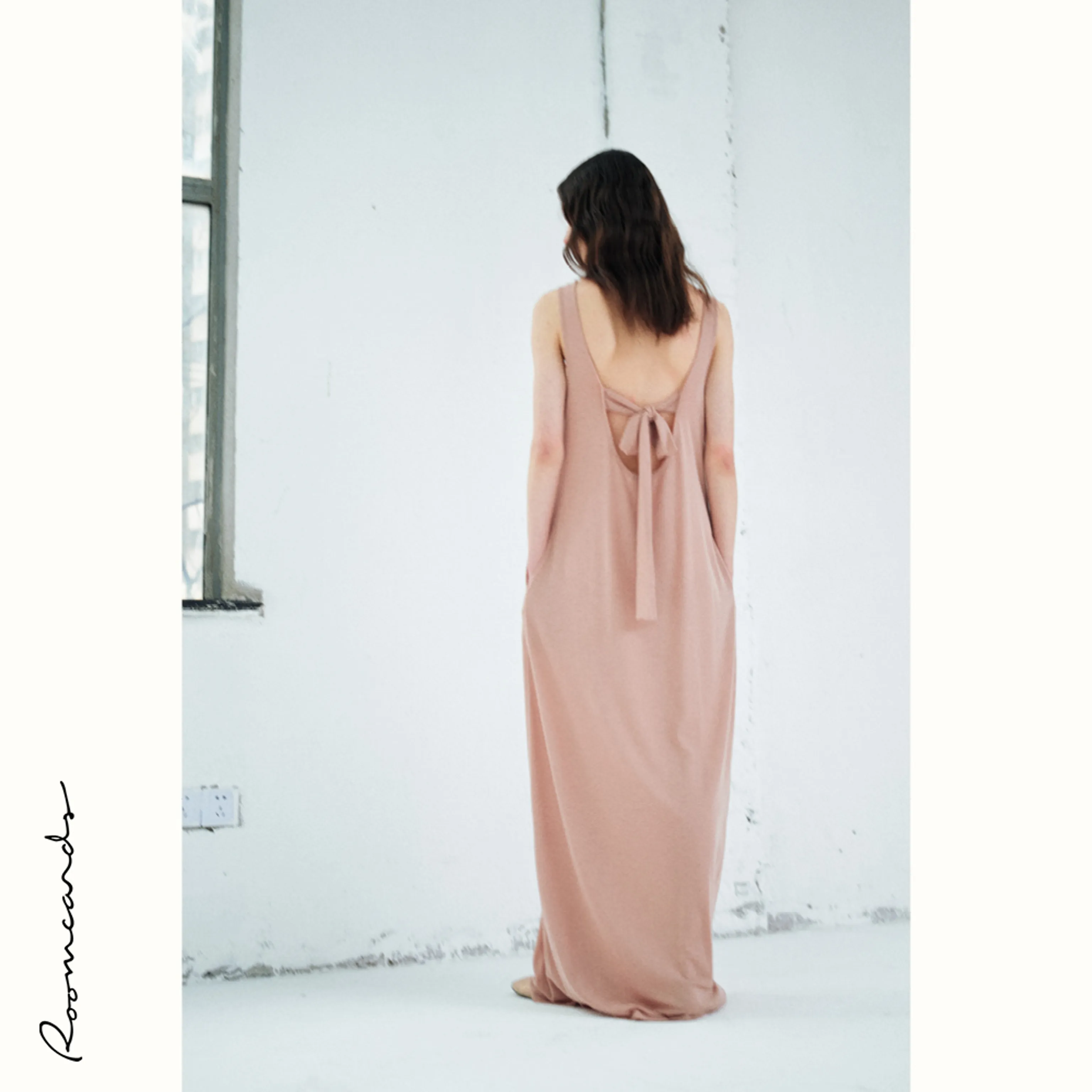 Wool-Blend Open-Back Maxi Dress - Image 8