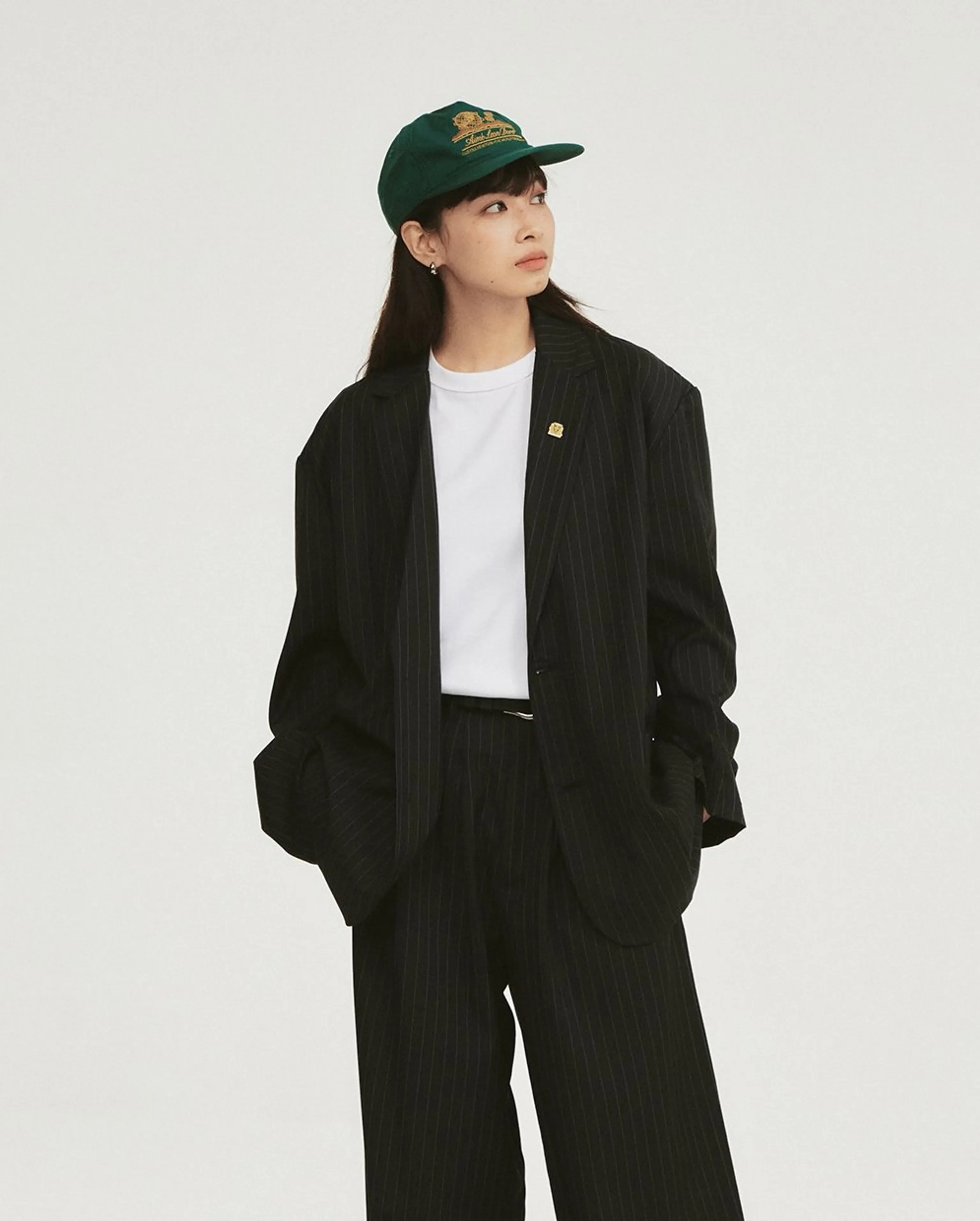 Wool-Blend Pinstripe Blazer - Image 2