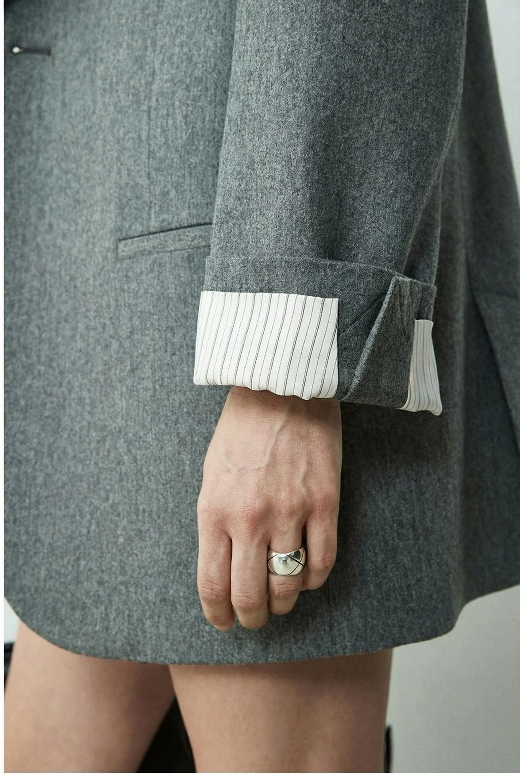 Wool Blended Suit Skirt Set - Image 10