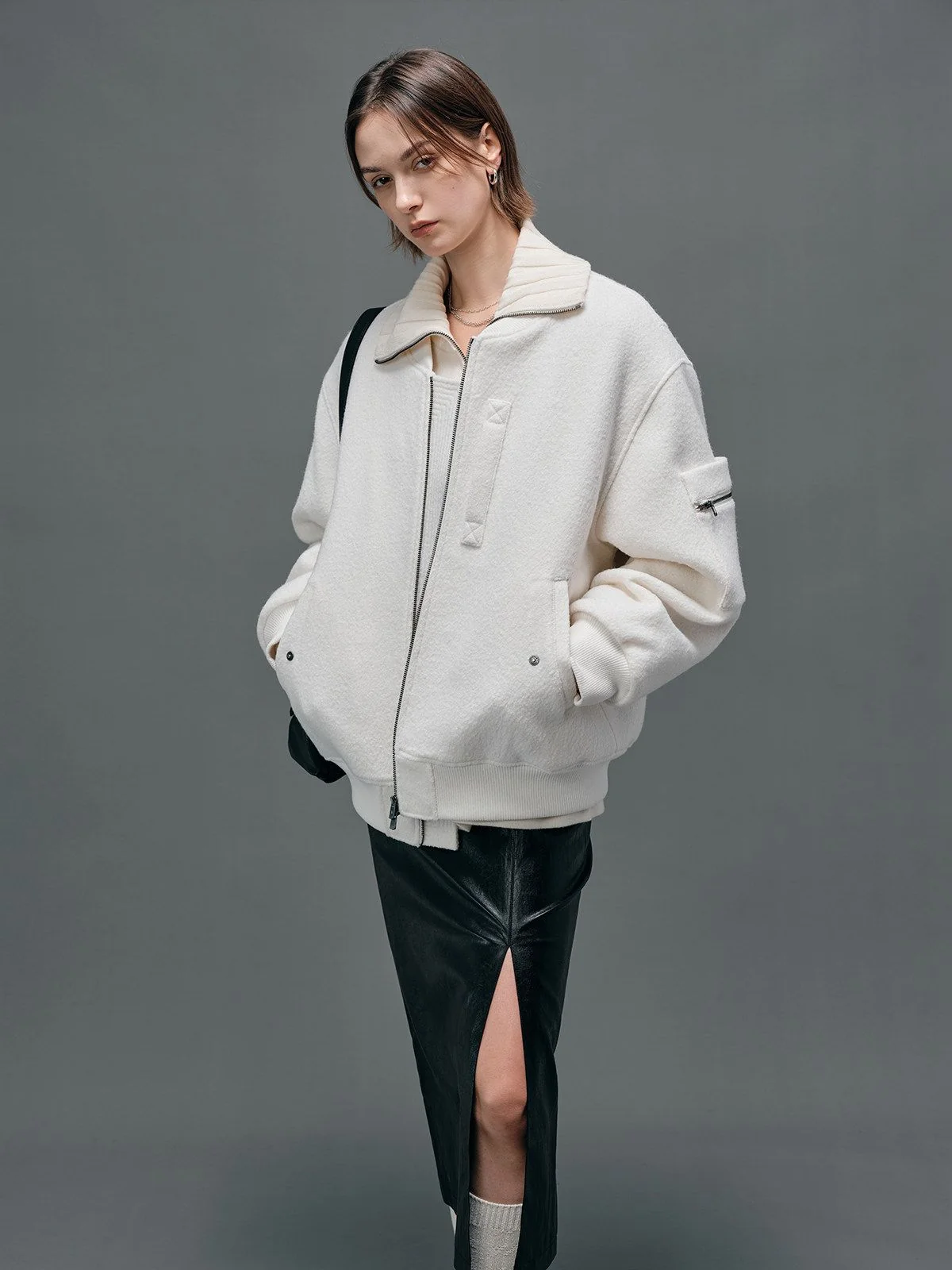Wool Bomber Jacket