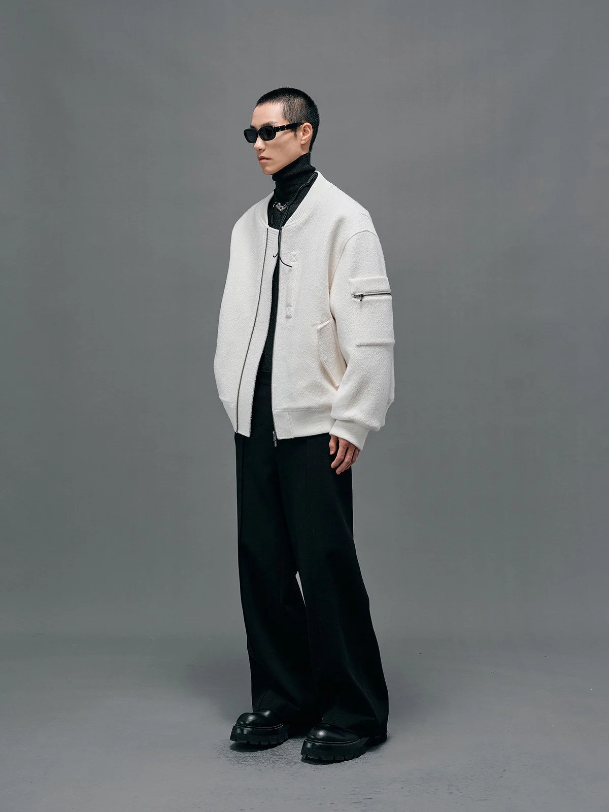 Wool Bomber Jacket - Image 3