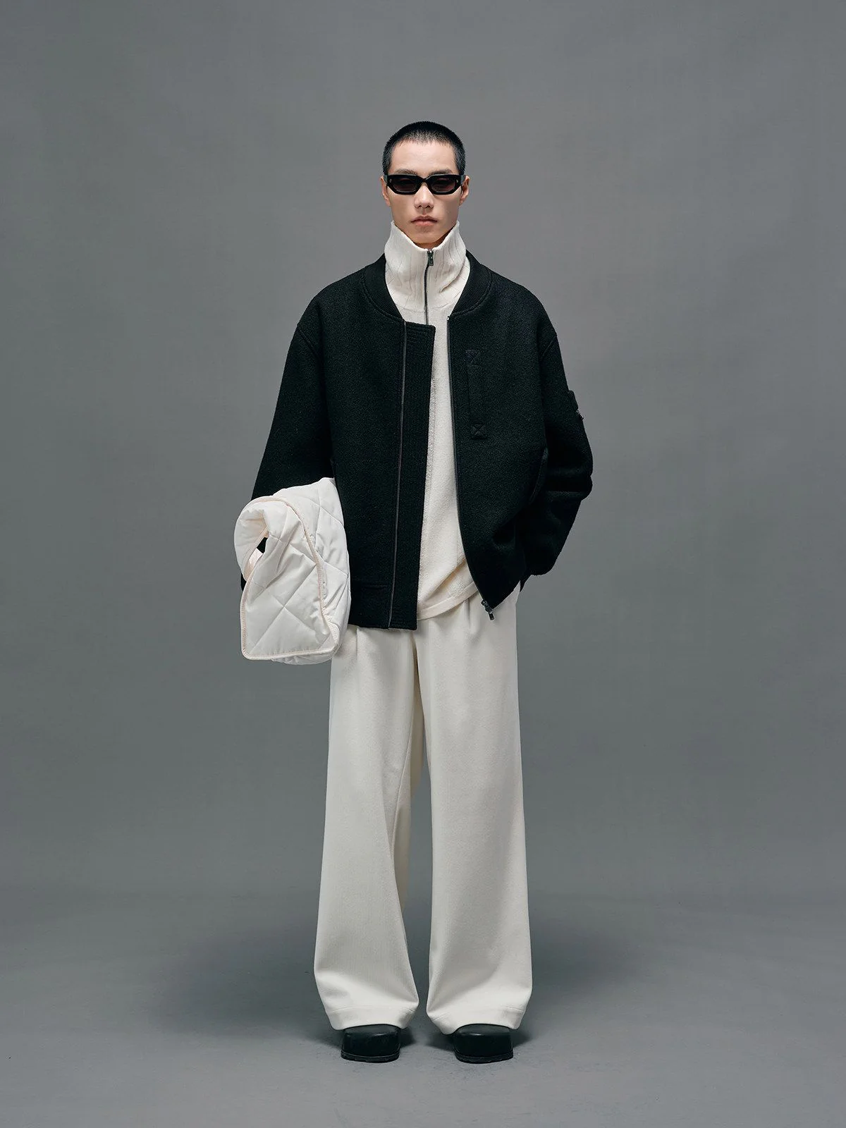 Wool Bomber Jacket - Image 4