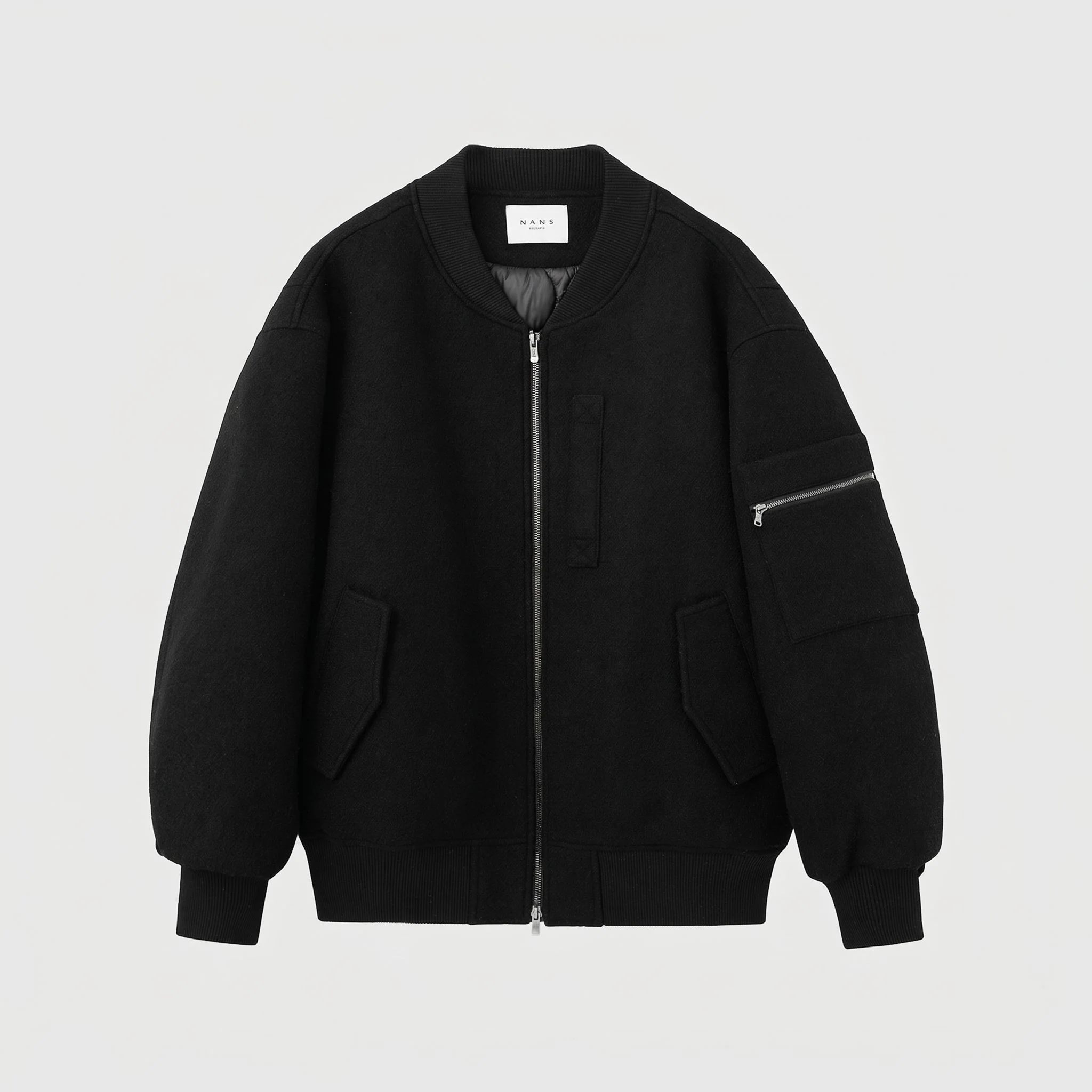 Wool Bomber Jacket - Image 7