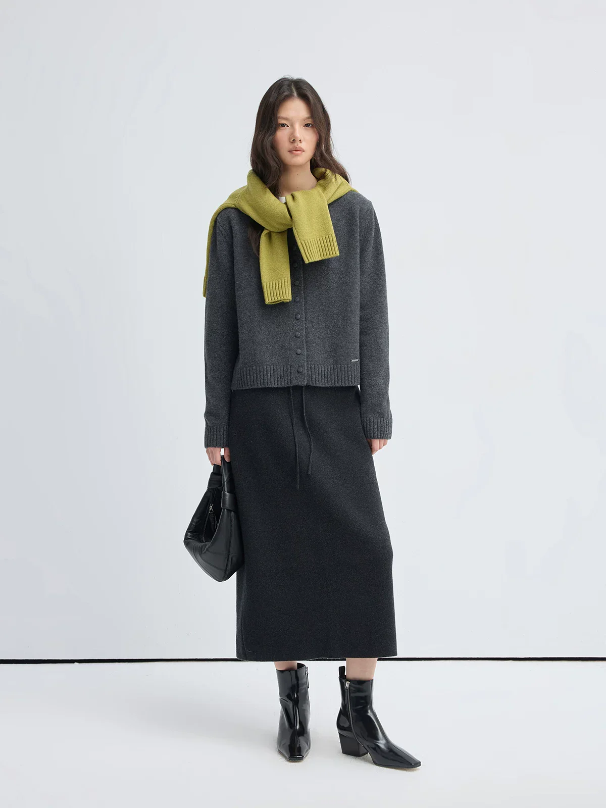 Wool Button Cardigan - Image 5