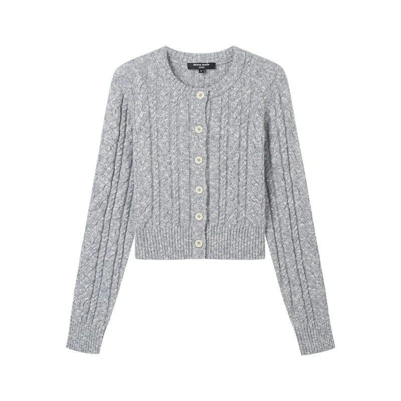 Wool Cable-Knit Cardigan - Image 5