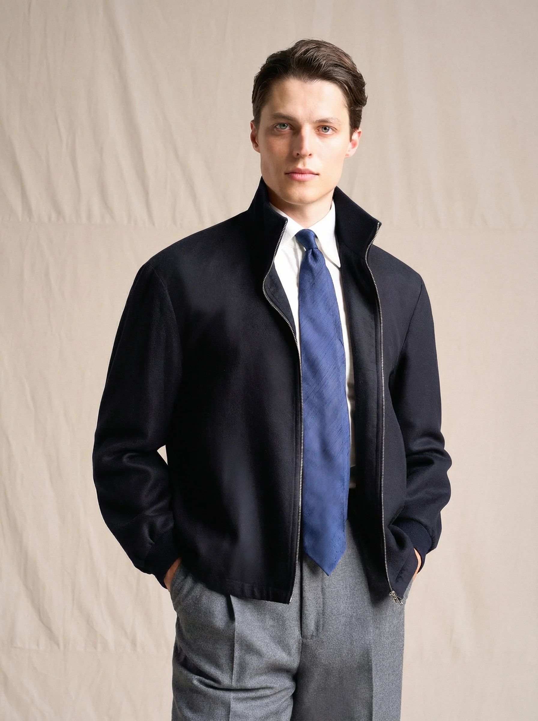 Wool-Cashmere Chesterfield Coat with Liner - Image 2