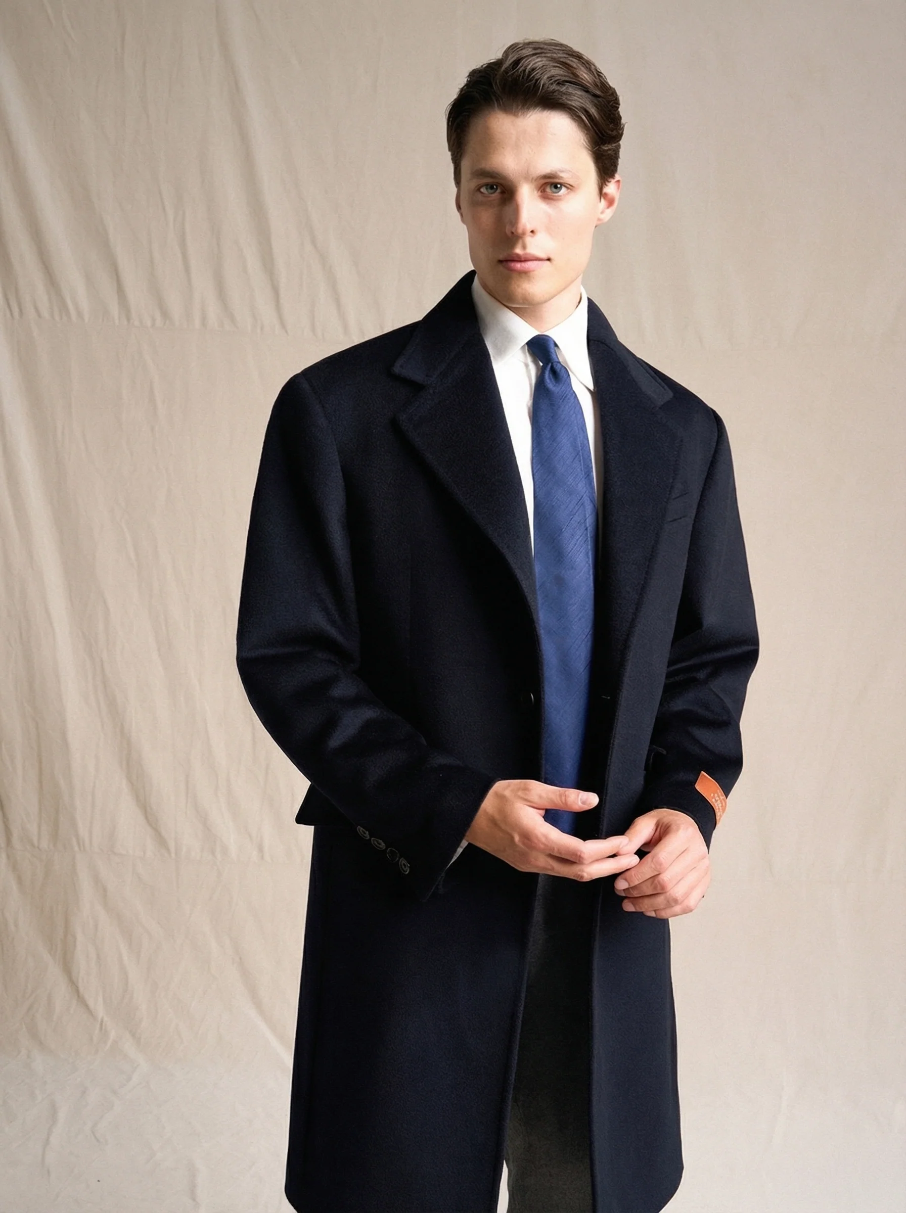 Wool-Cashmere Chesterfield Coat with Liner - Image 3